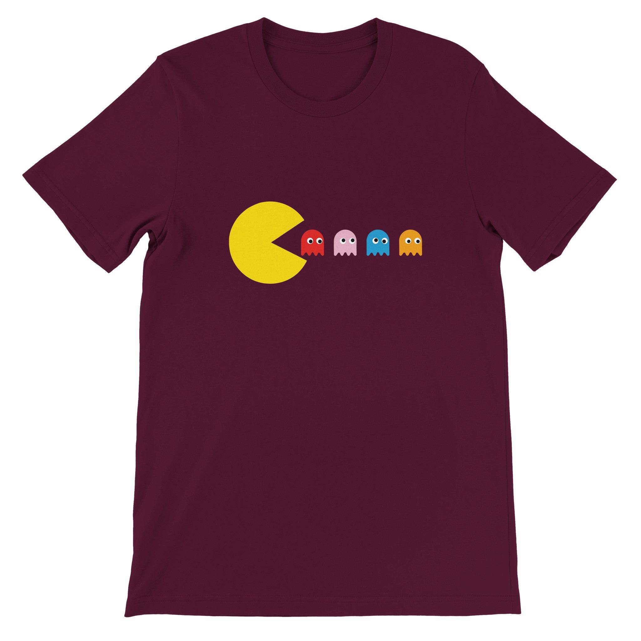 Budget Unisex Crewneck T-shirt/Pac-man-2 - Enet Images