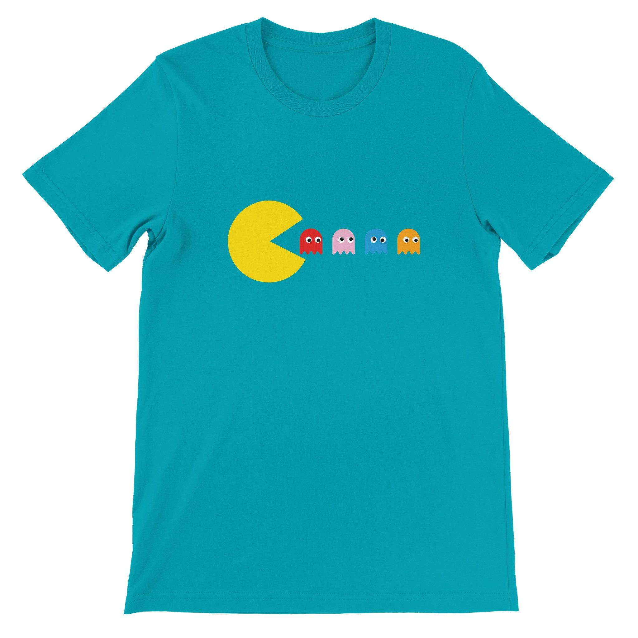 Budget Unisex Crewneck T-shirt/Pac-man-2 - Enet Images