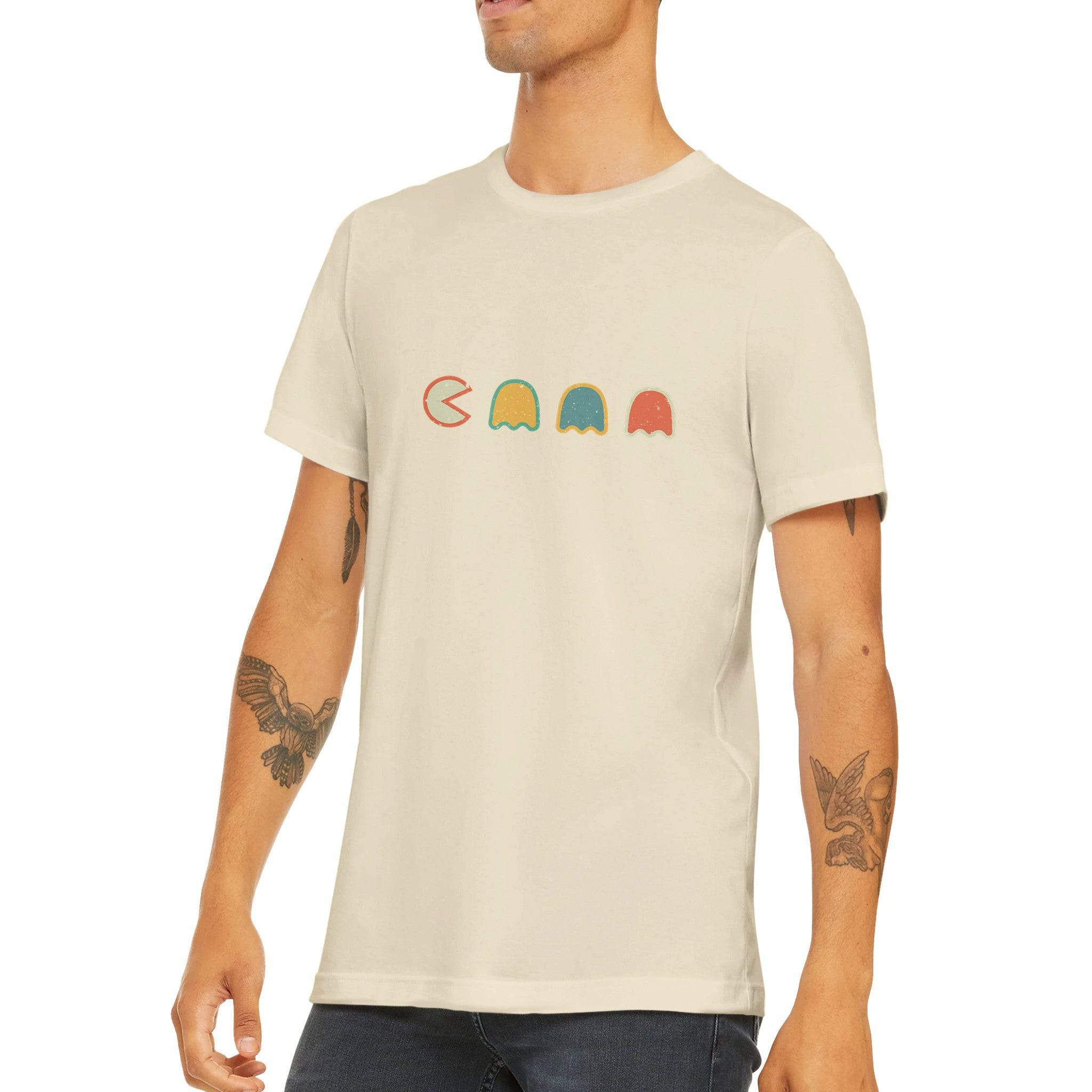 Budget Unisex Crewneck T-shirt/Pac-man - Enet Images
