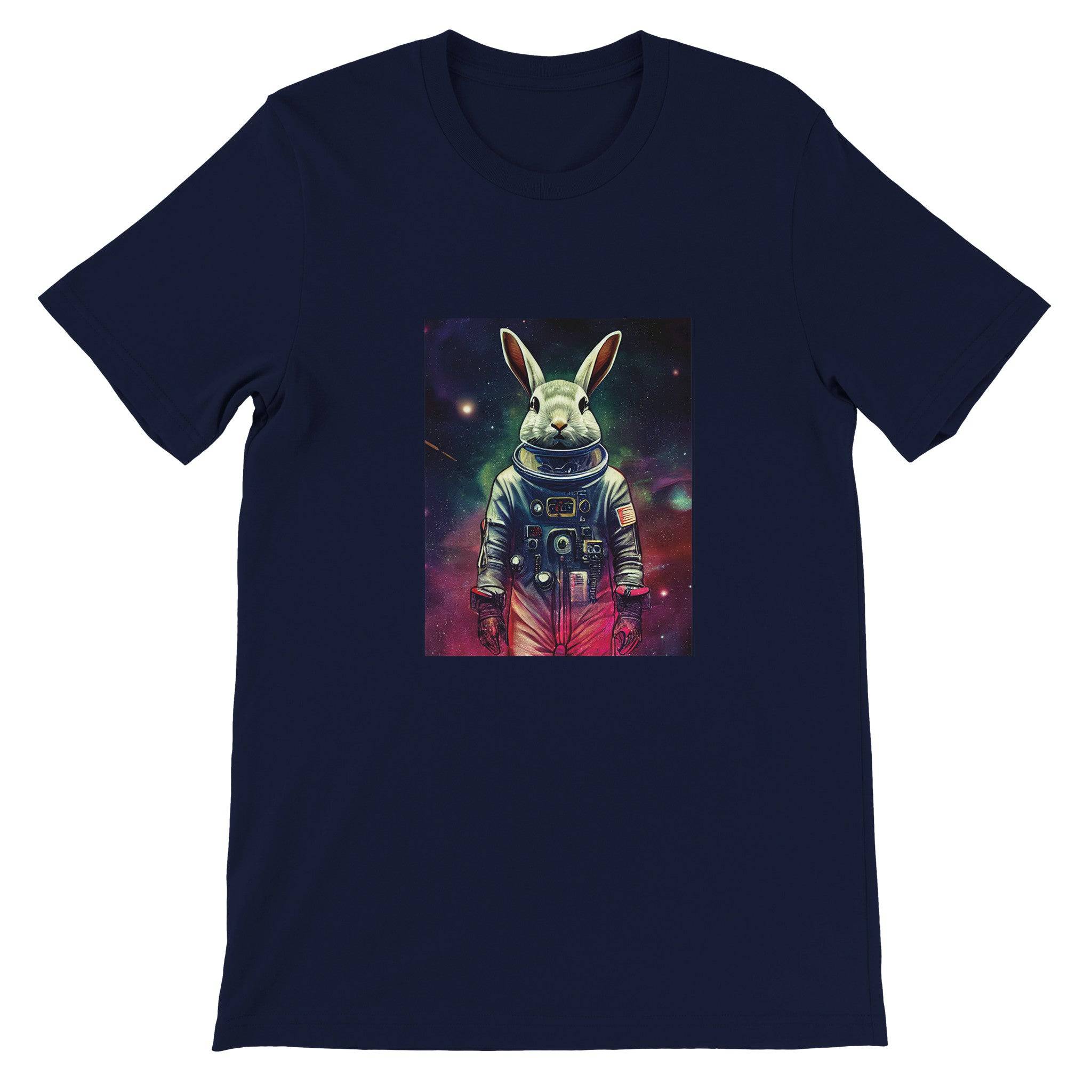 Budget Unisex Crewneck T-shirt/Rabbit-Astronaut - Enet Images