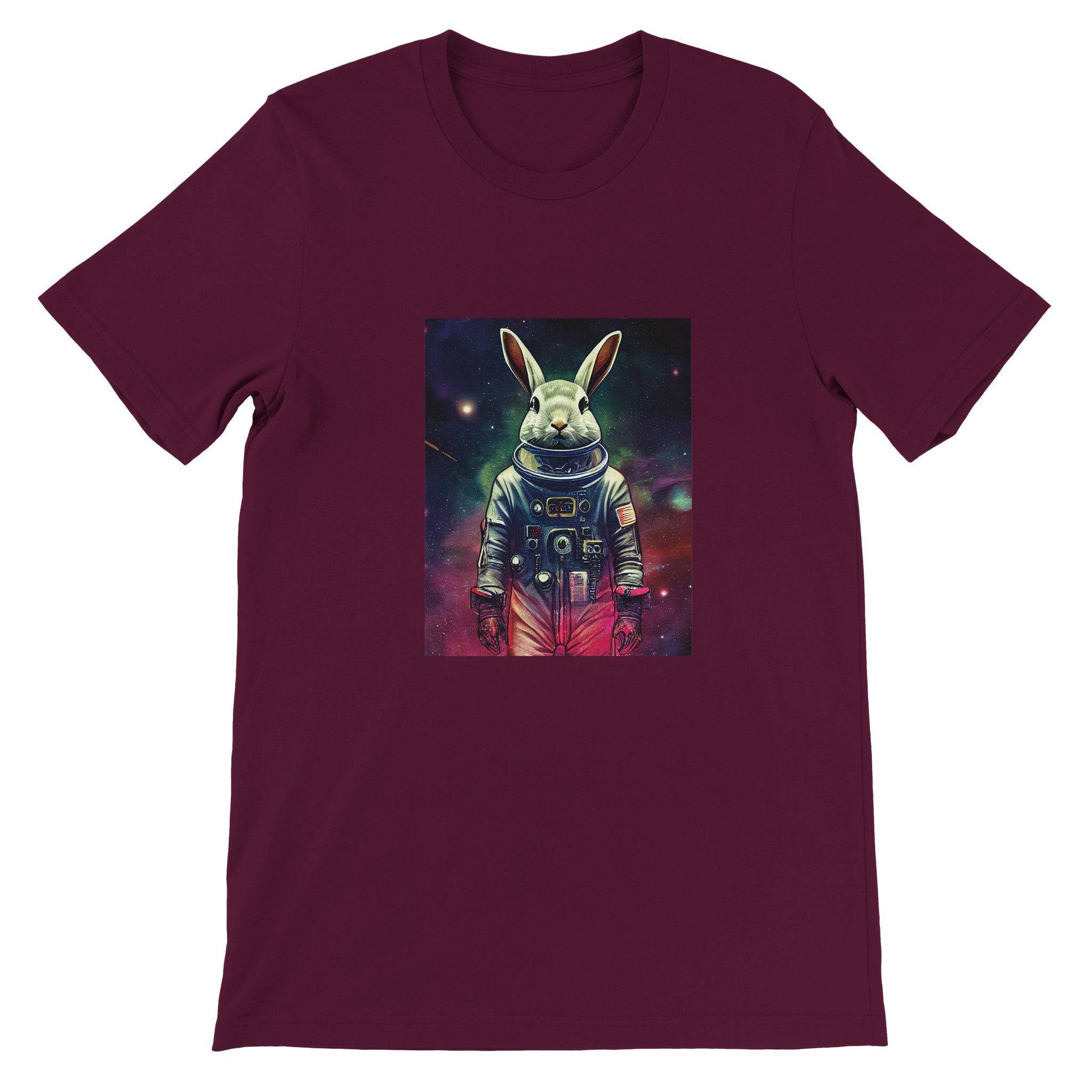 Budget Unisex Crewneck T-shirt/Rabbit-Astronaut - Enet Images