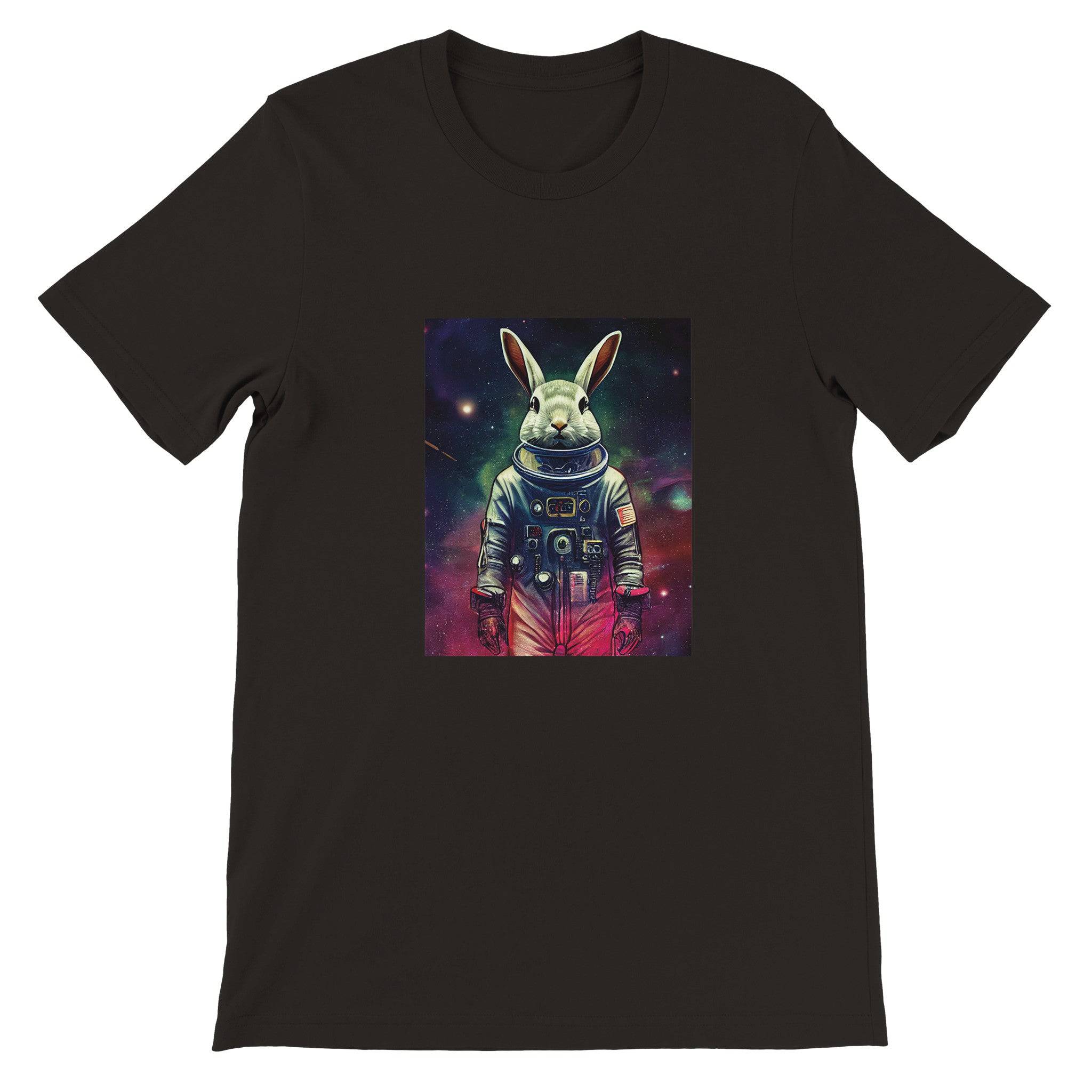 Budget Unisex Crewneck T-shirt/Rabbit-Astronaut - Enet Images