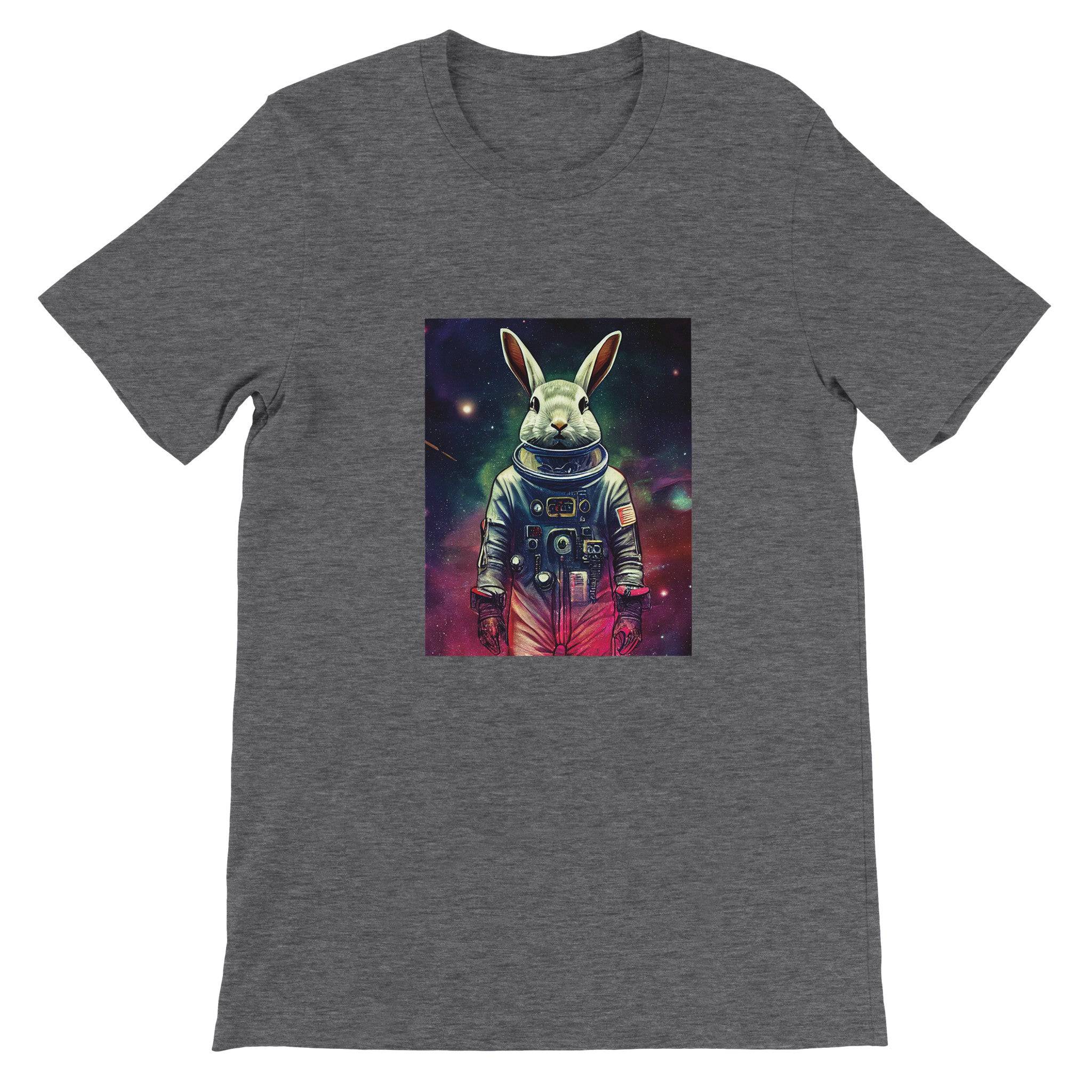 Budget Unisex Crewneck T-shirt/Rabbit-Astronaut - Enet Images