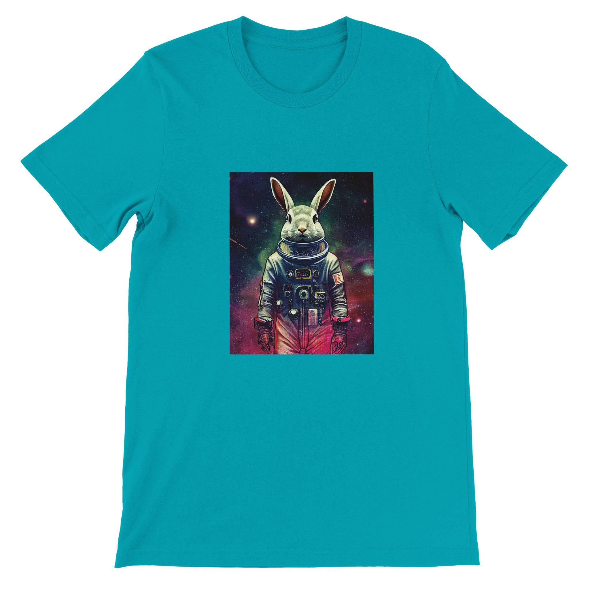 Budget Unisex Crewneck T-shirt/Rabbit-Astronaut - Enet Images