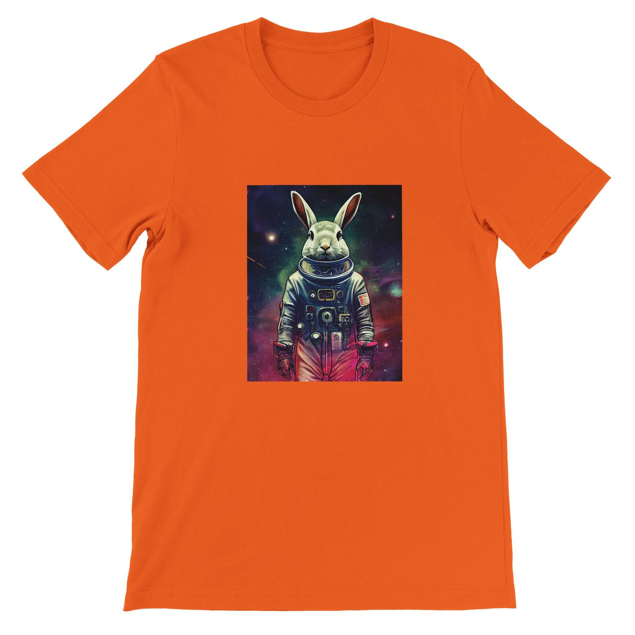 Budget Unisex Crewneck T-shirt/Rabbit-Astronaut - Enet Images