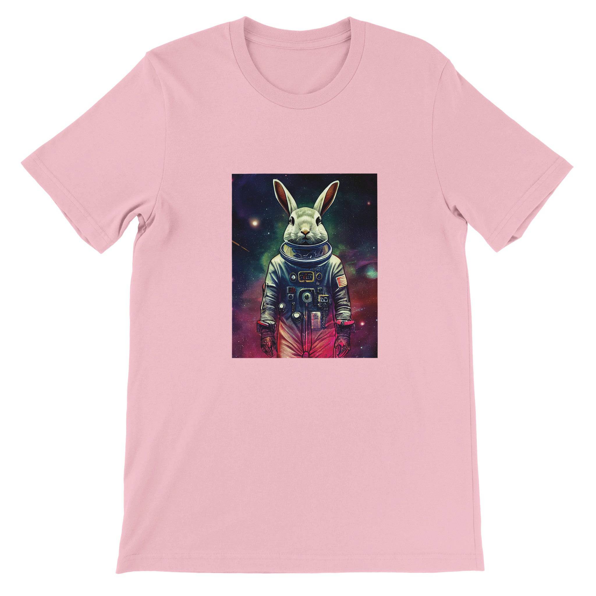 Budget Unisex Crewneck T-shirt/Rabbit-Astronaut - Enet Images
