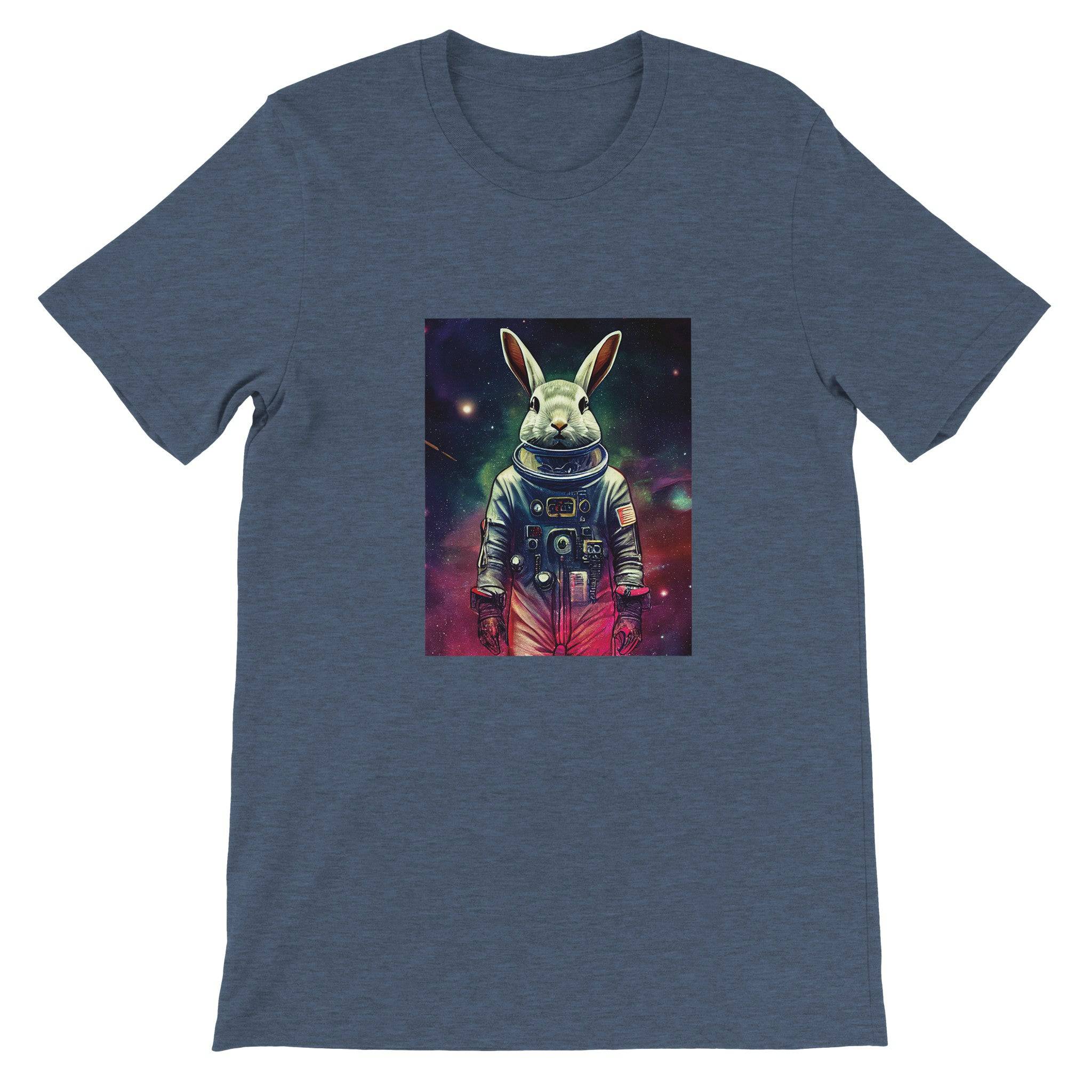 Budget Unisex Crewneck T-shirt/Rabbit-Astronaut - Enet Images