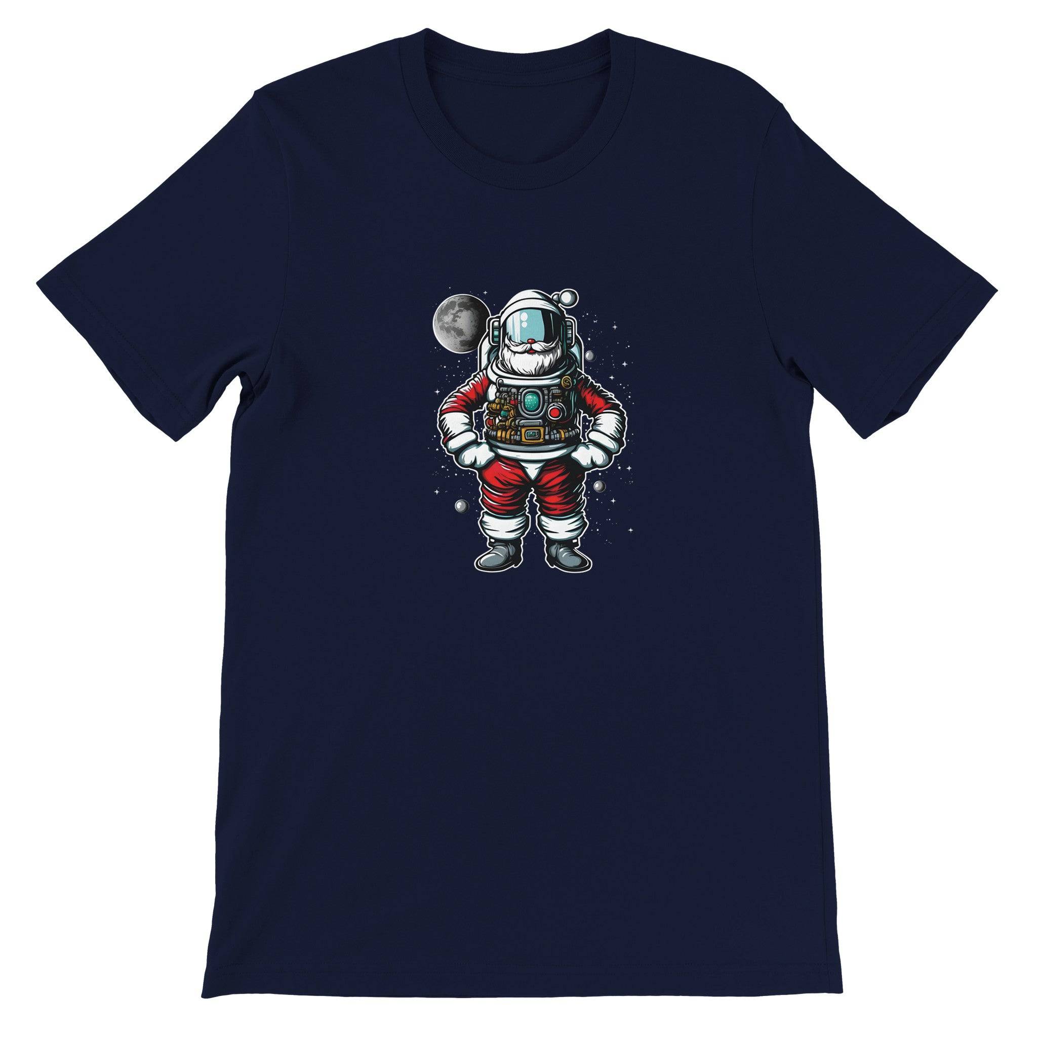 Budget Unisex Crewneck T-shirt/Santa-Astronaut - Enet Images