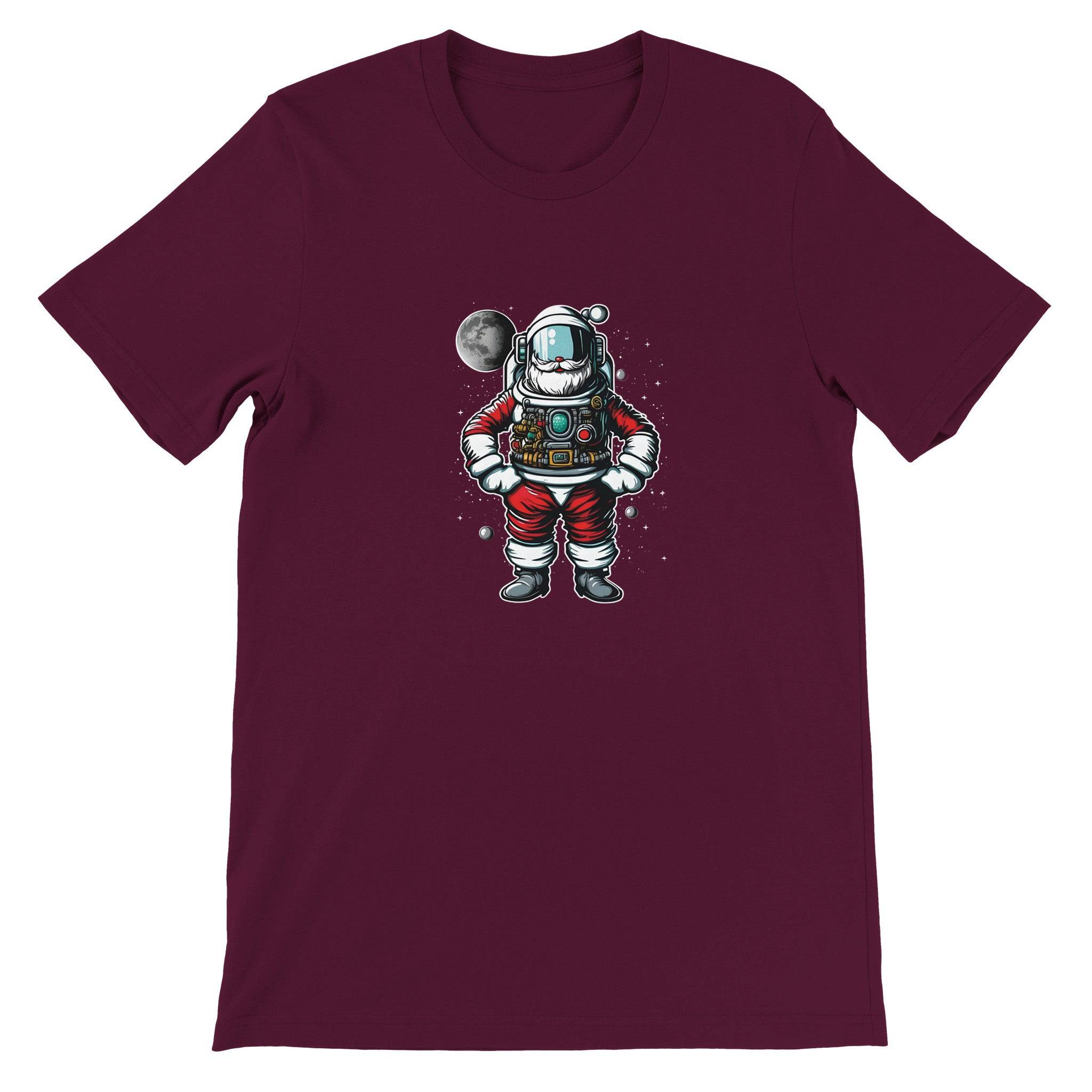 Budget Unisex Crewneck T-shirt/Santa-Astronaut - Enet Images