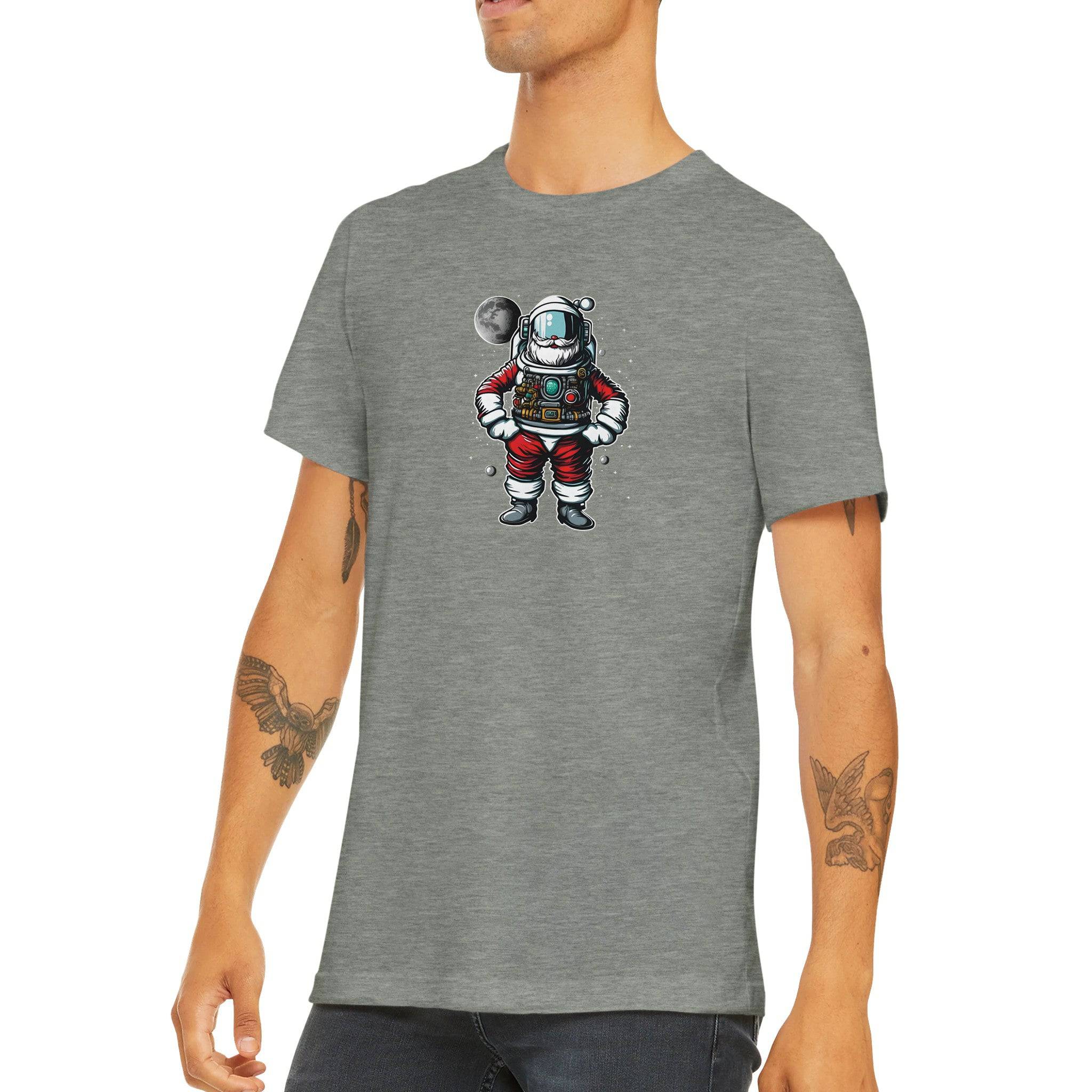 Budget Unisex Crewneck T-shirt/Santa-Astronaut - Enet Images