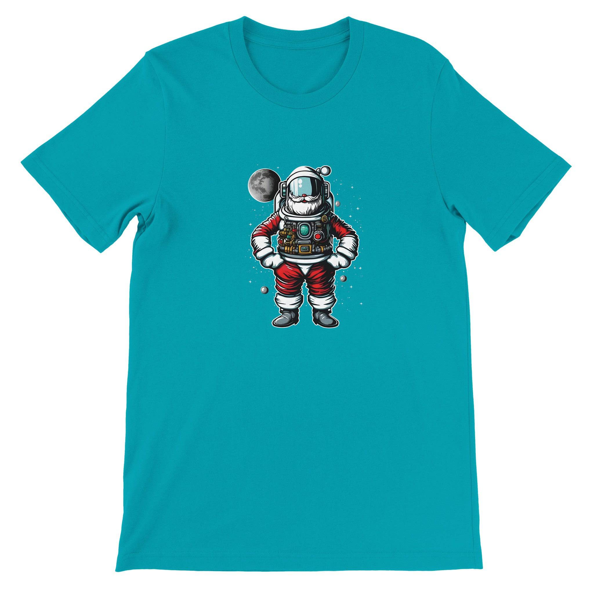 Budget Unisex Crewneck T-shirt/Santa-Astronaut - Enet Images