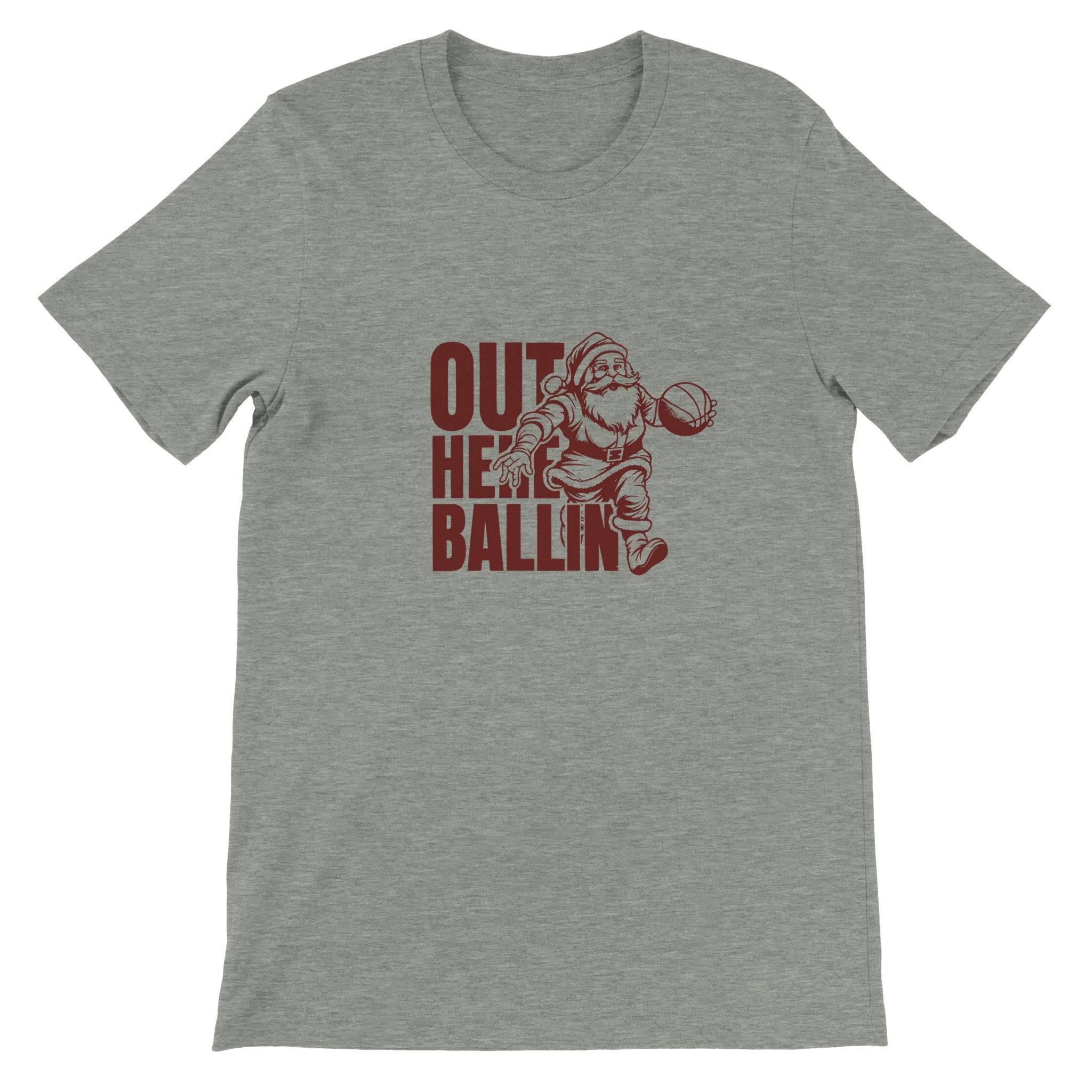 Budget Unisex Crewneck T-shirt/Santa-Basket - Enet Images