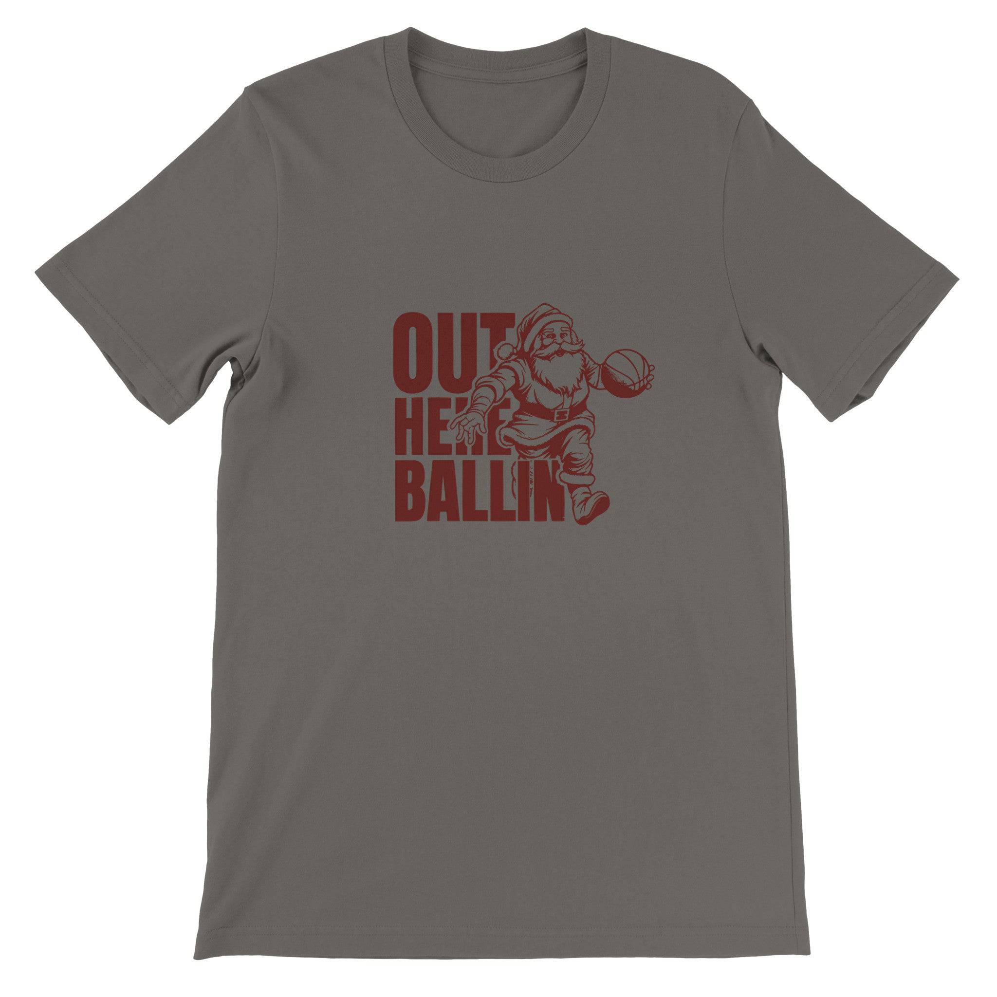 Budget Unisex Crewneck T-shirt/Santa-Basket - Enet Images