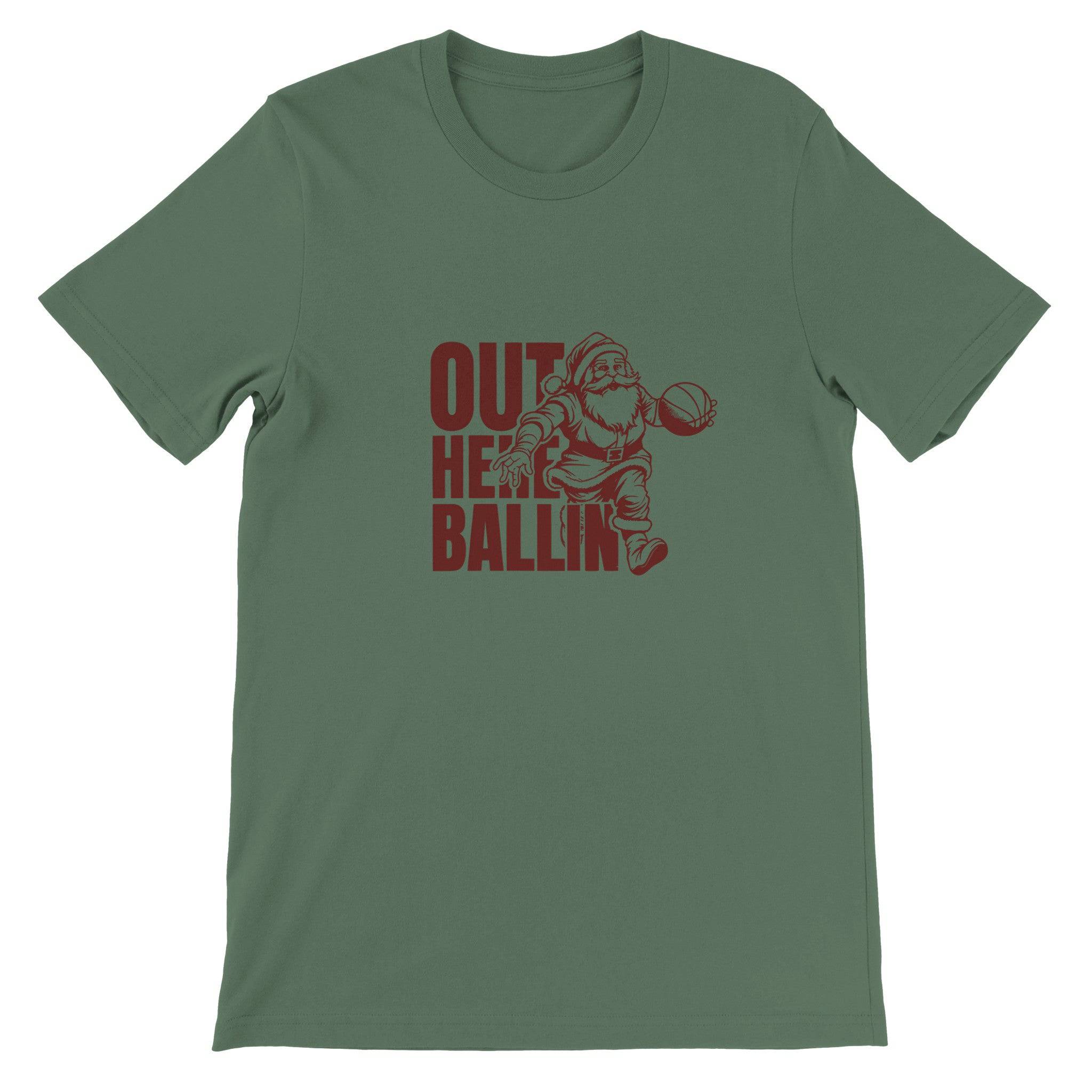 Budget Unisex Crewneck T-shirt/Santa-Basket - Enet Images