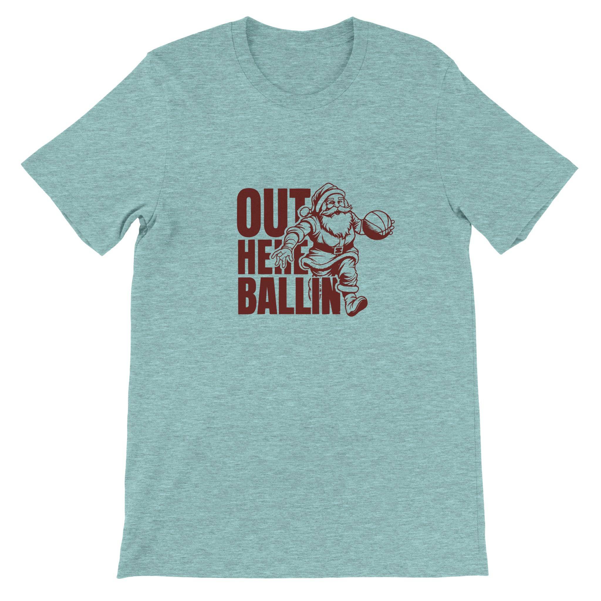 Budget Unisex Crewneck T-shirt/Santa-Basket - Enet Images