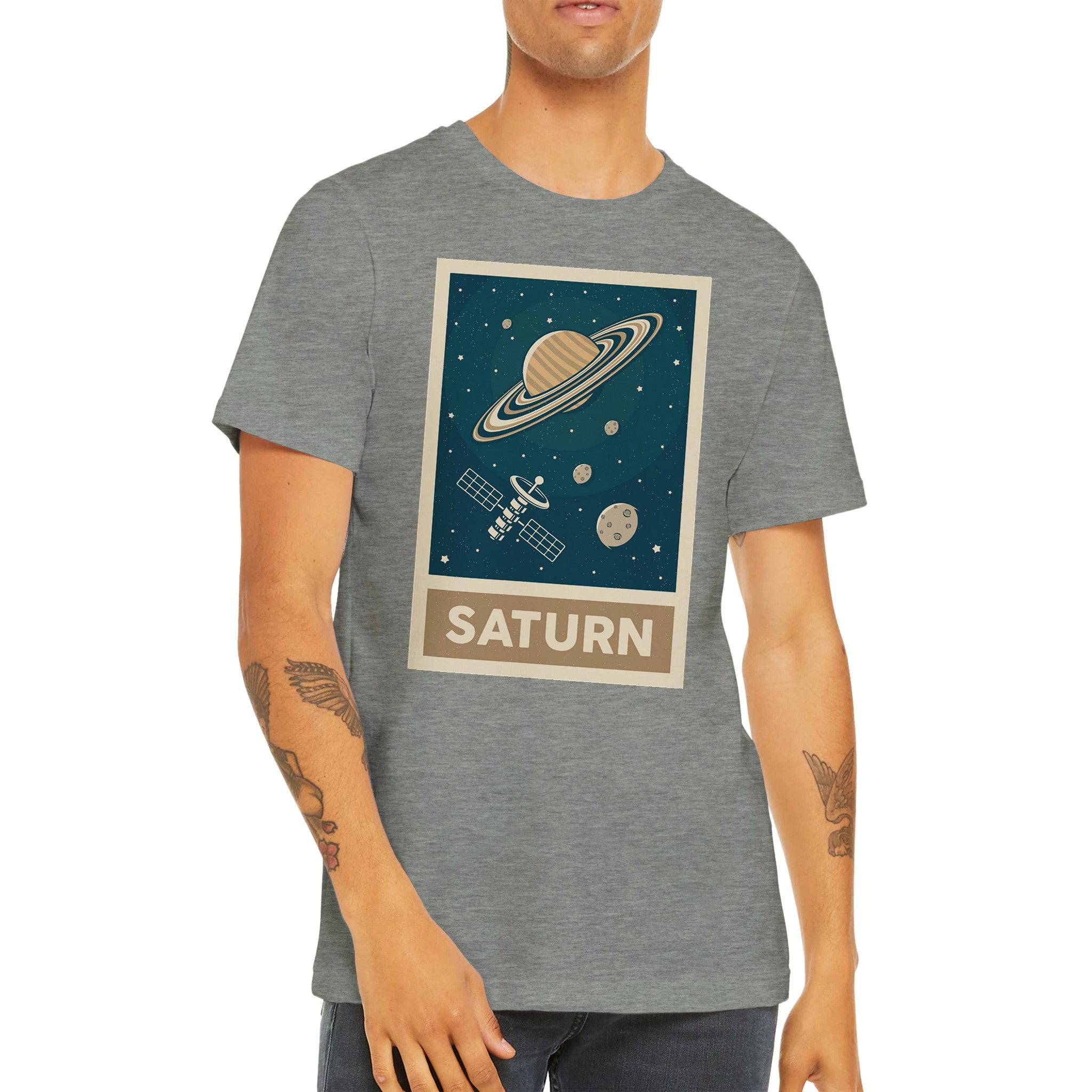 Budget Unisex Crewneck T-shirt/Saturn - Enet Images