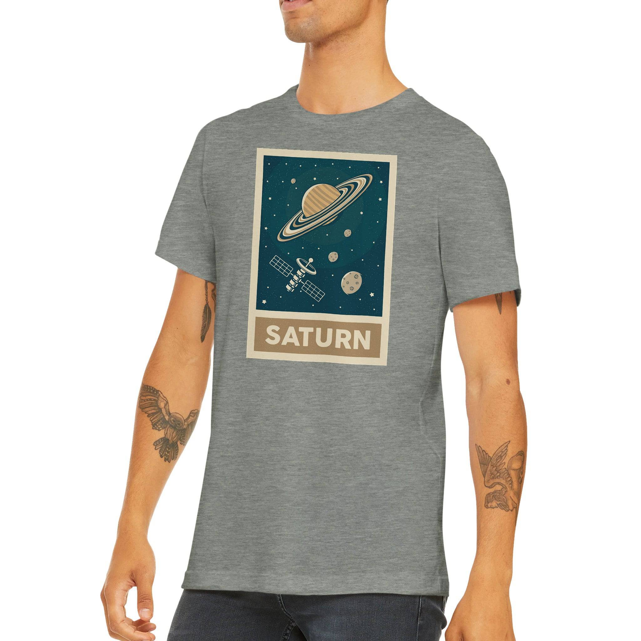 Budget Unisex Crewneck T-shirt/Saturn - Enet Images