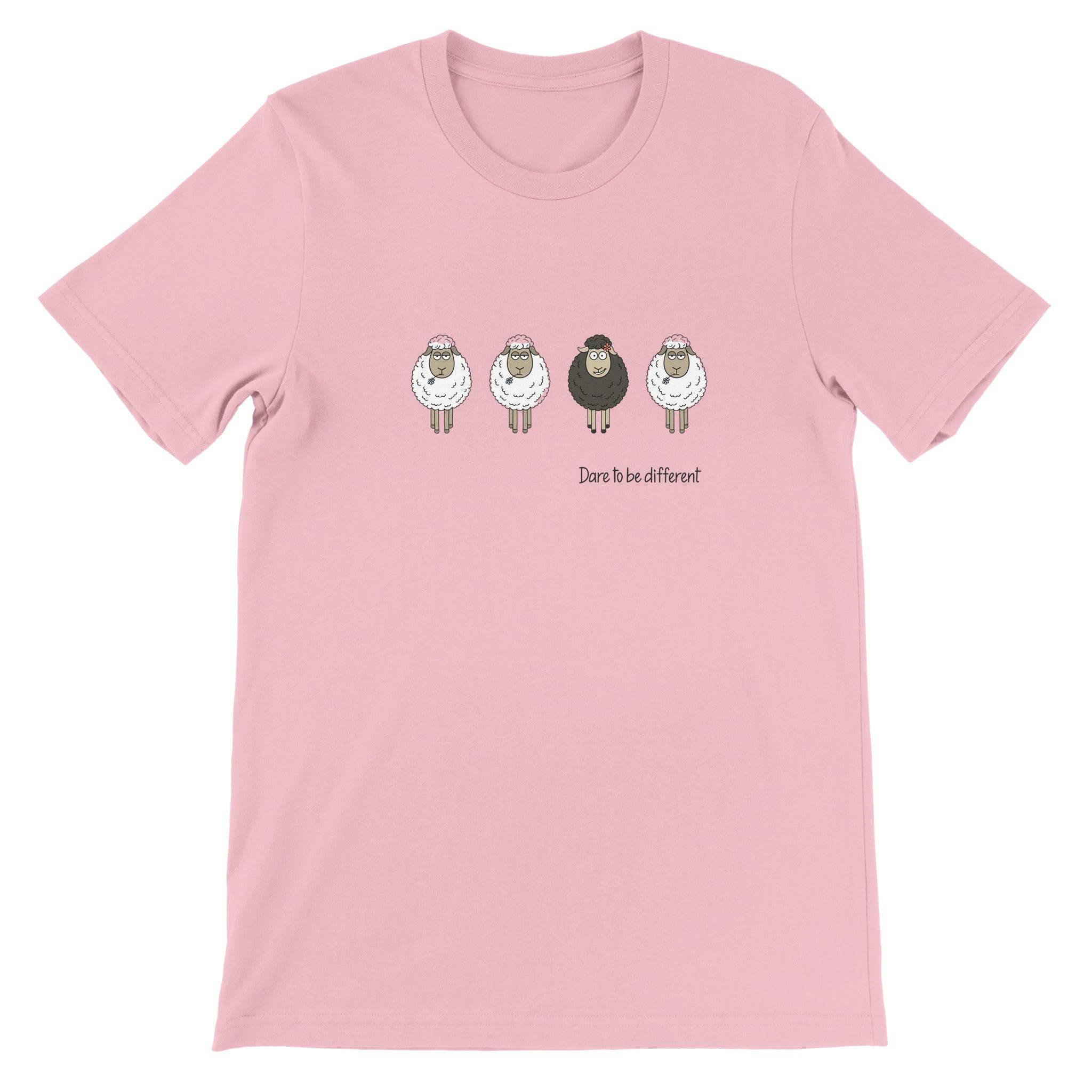 Budget Unisex Crewneck T-shirt/Sheep-Be-Different - Enet Images