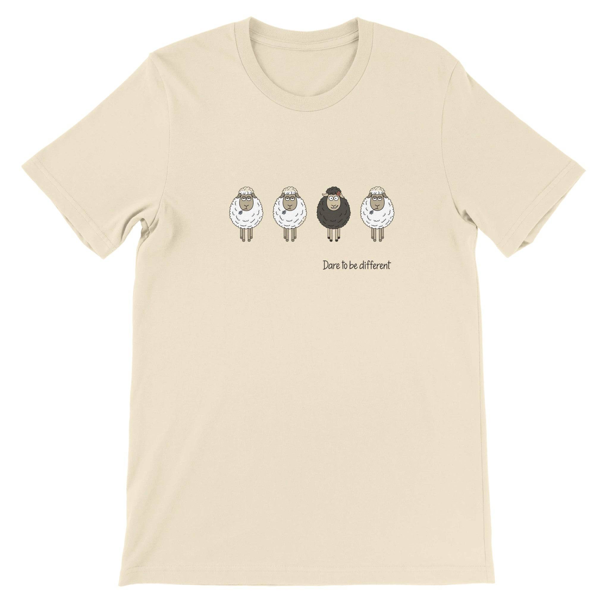 Budget Unisex Crewneck T-shirt/Sheep-Be-Different - Enet Images