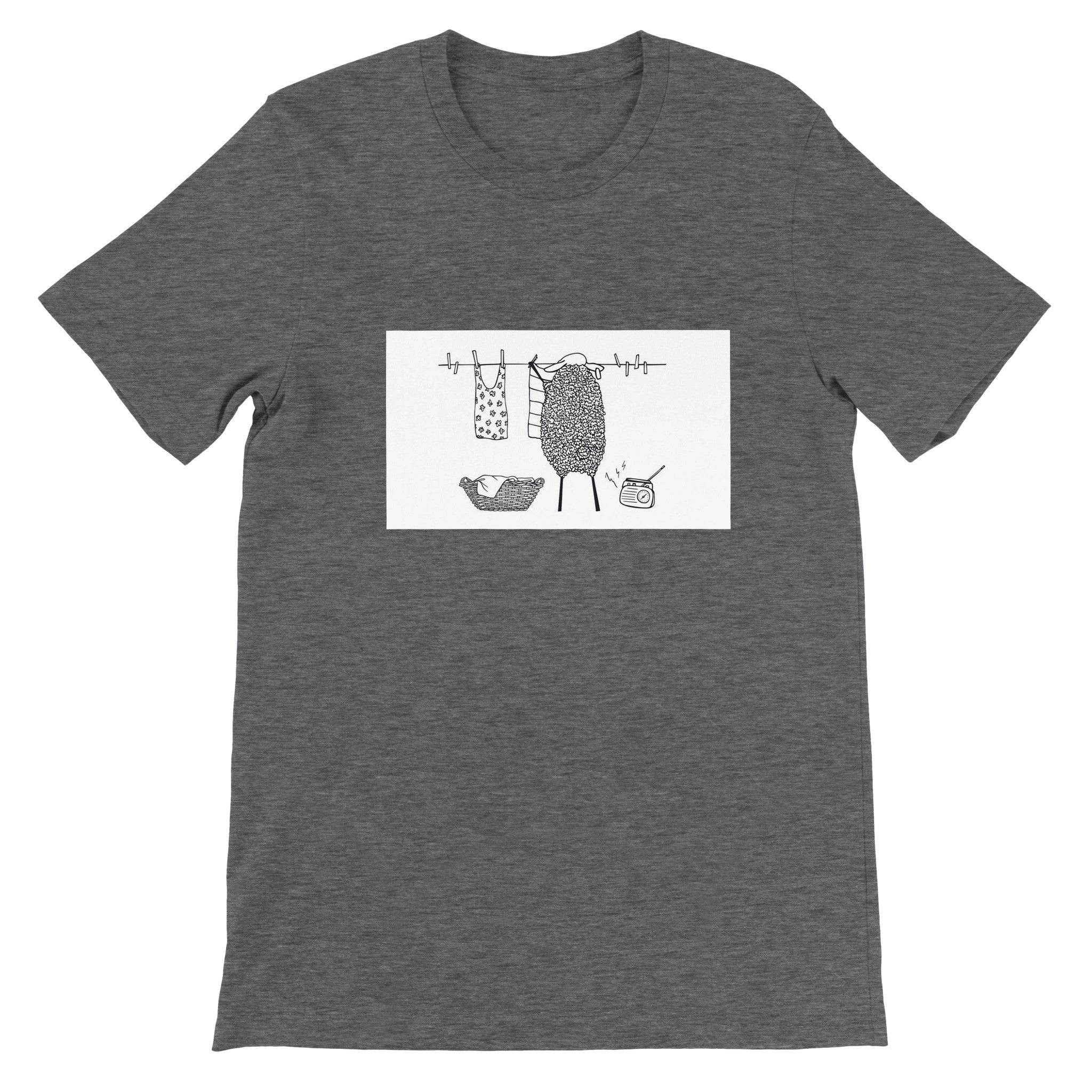 Budget Unisex Crewneck T-shirt/Sheep-Housewife - Enet Images