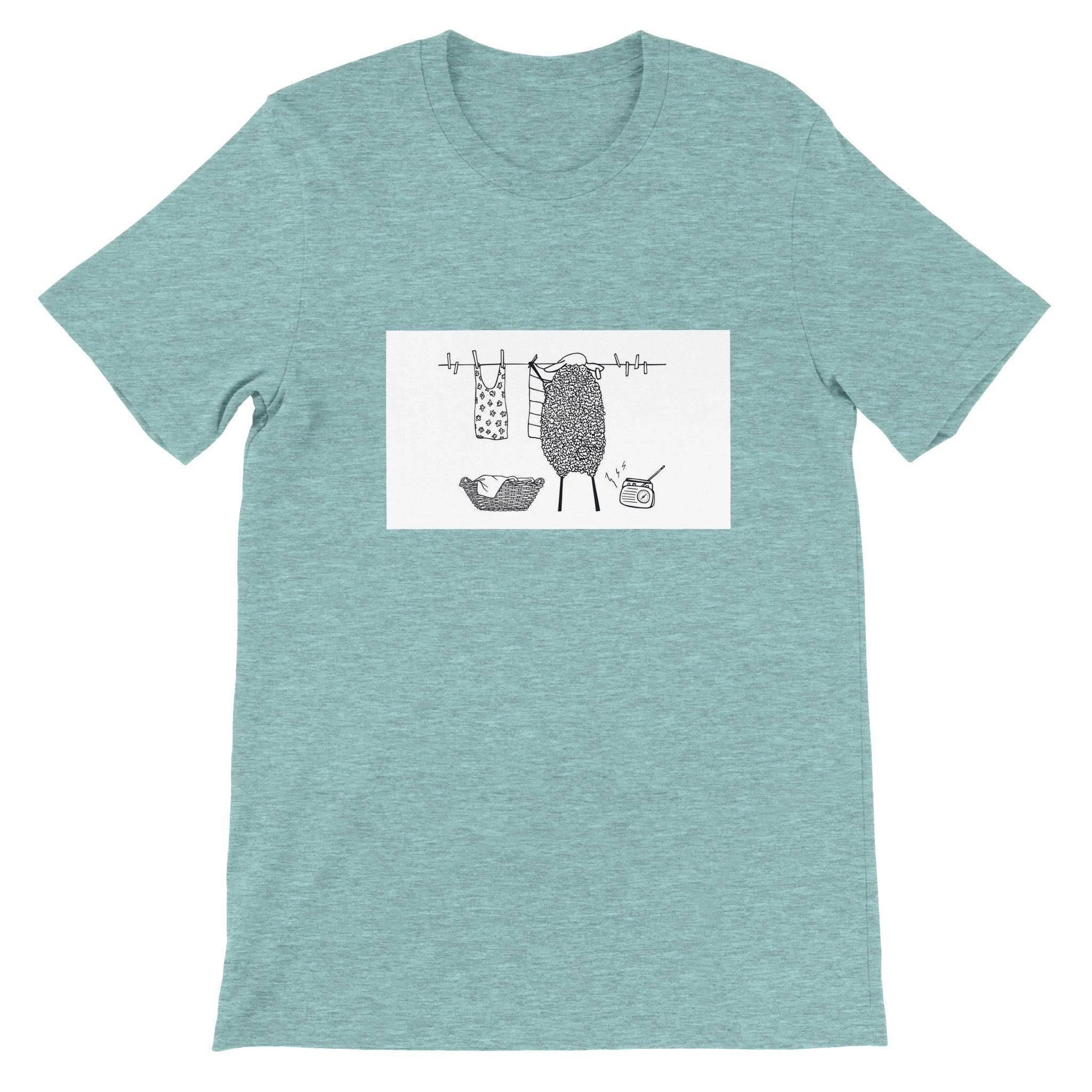 Budget Unisex Crewneck T-shirt/Sheep-Housewife - Enet Images