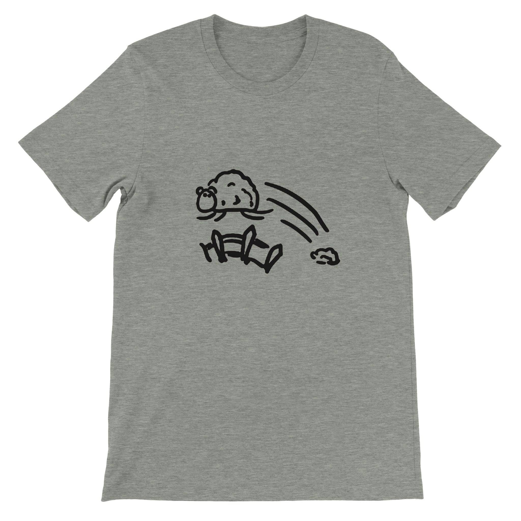 Budget Unisex Crewneck T-shirt/Sheep-Jumping-The-Fence - Enet Images