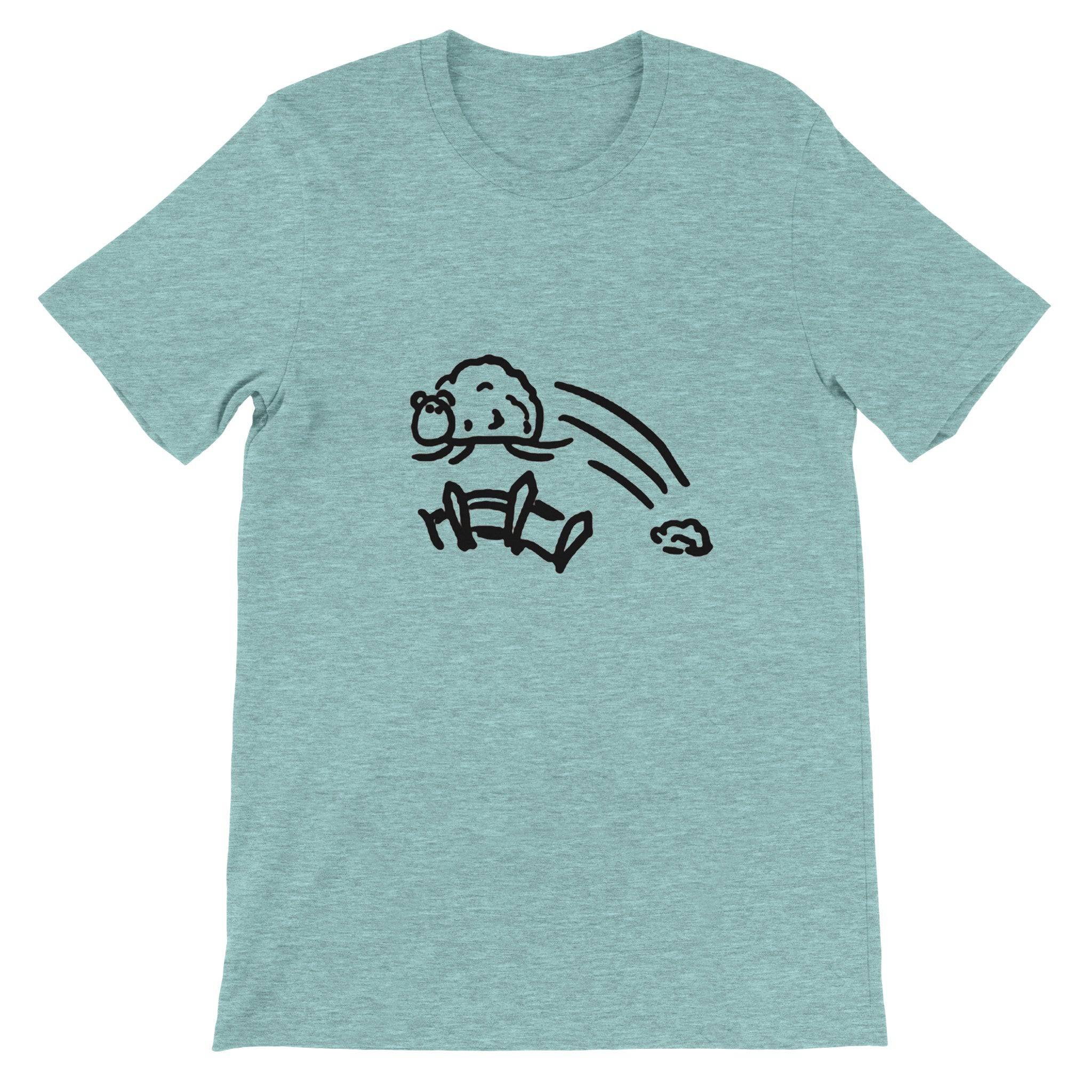 Budget Unisex Crewneck T-shirt/Sheep-Jumping-The-Fence - Enet Images