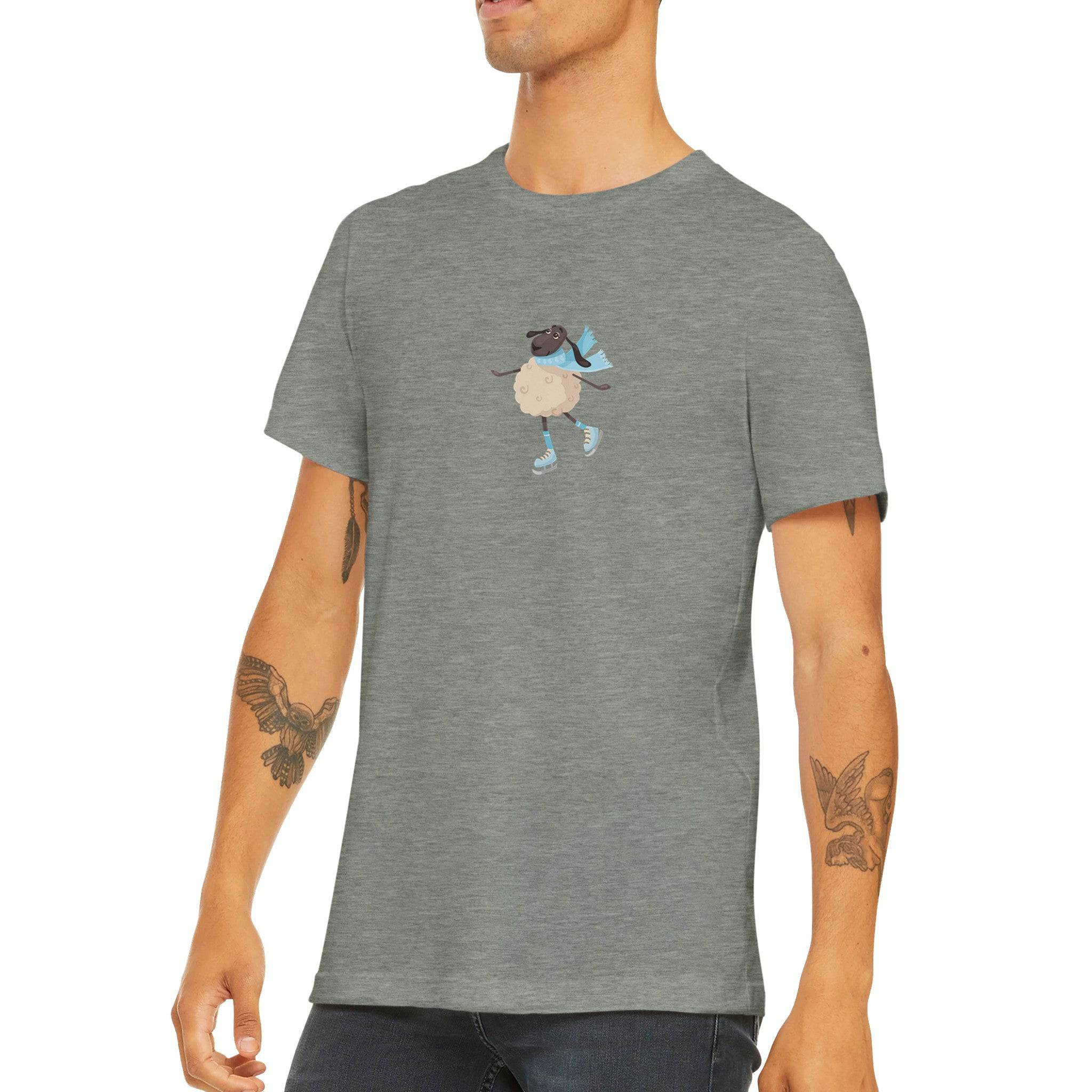 Budget Unisex Crewneck T-shirt/Sheep-Skating - Enet Images
