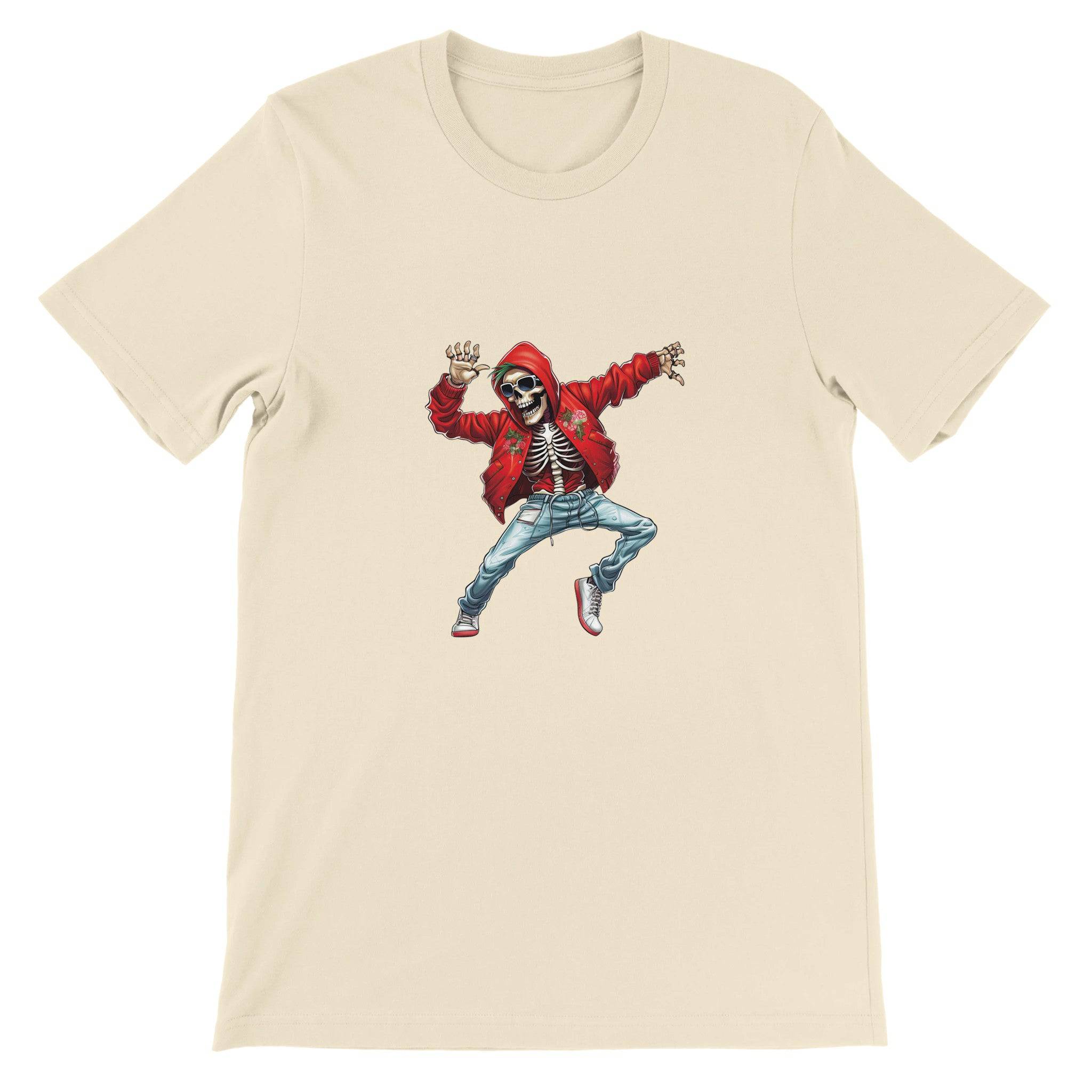 Budget Unisex Crewneck T-shirt/Skeleton-Christmas - Enet Images