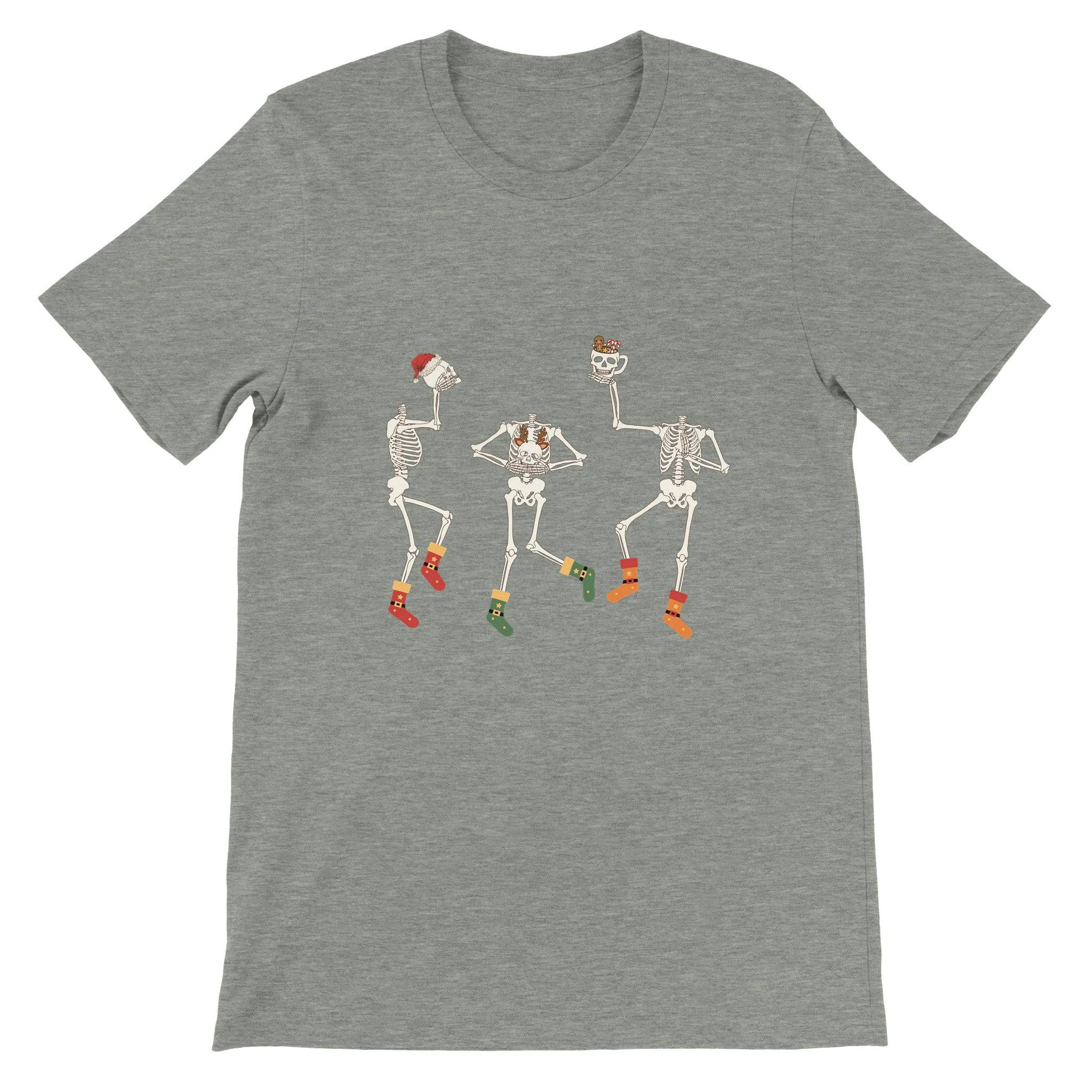 Budget Unisex Crewneck T-shirt/Skeleton-Christmas-Socks - Enet Images