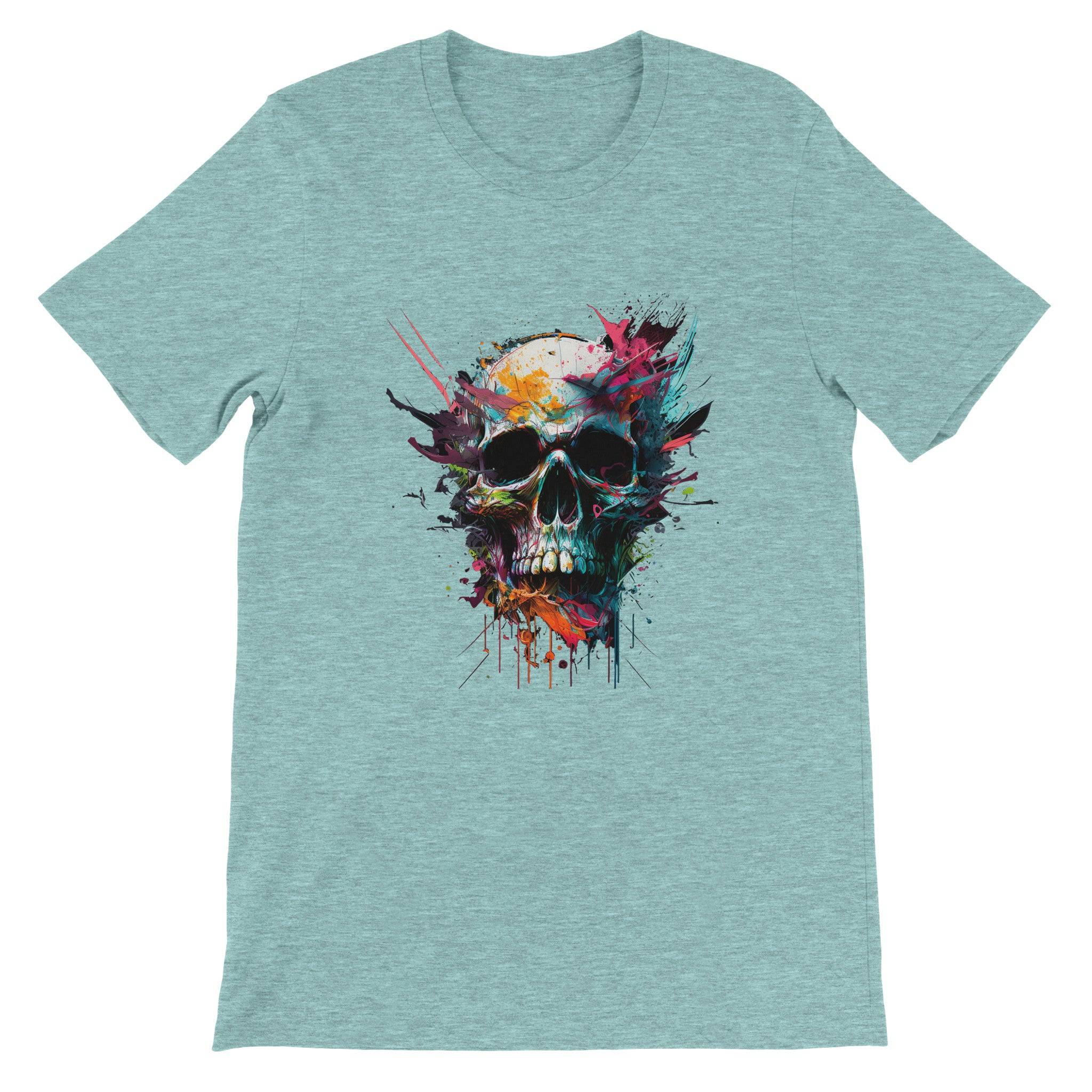 Budget Unisex Crewneck T-shirt/Skull-Art - Enet Images