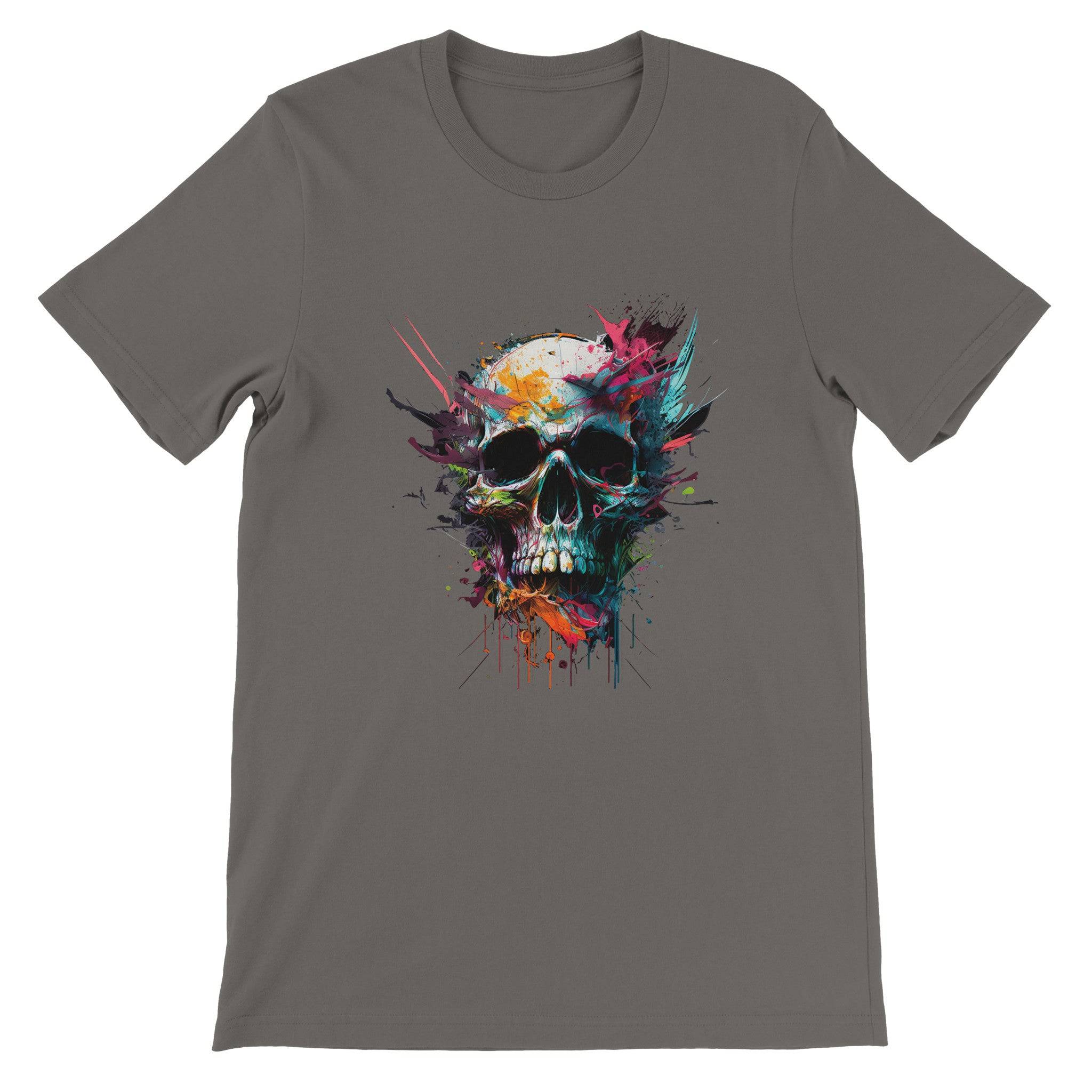 Budget Unisex Crewneck T-shirt/Skull-Art - Enet Images