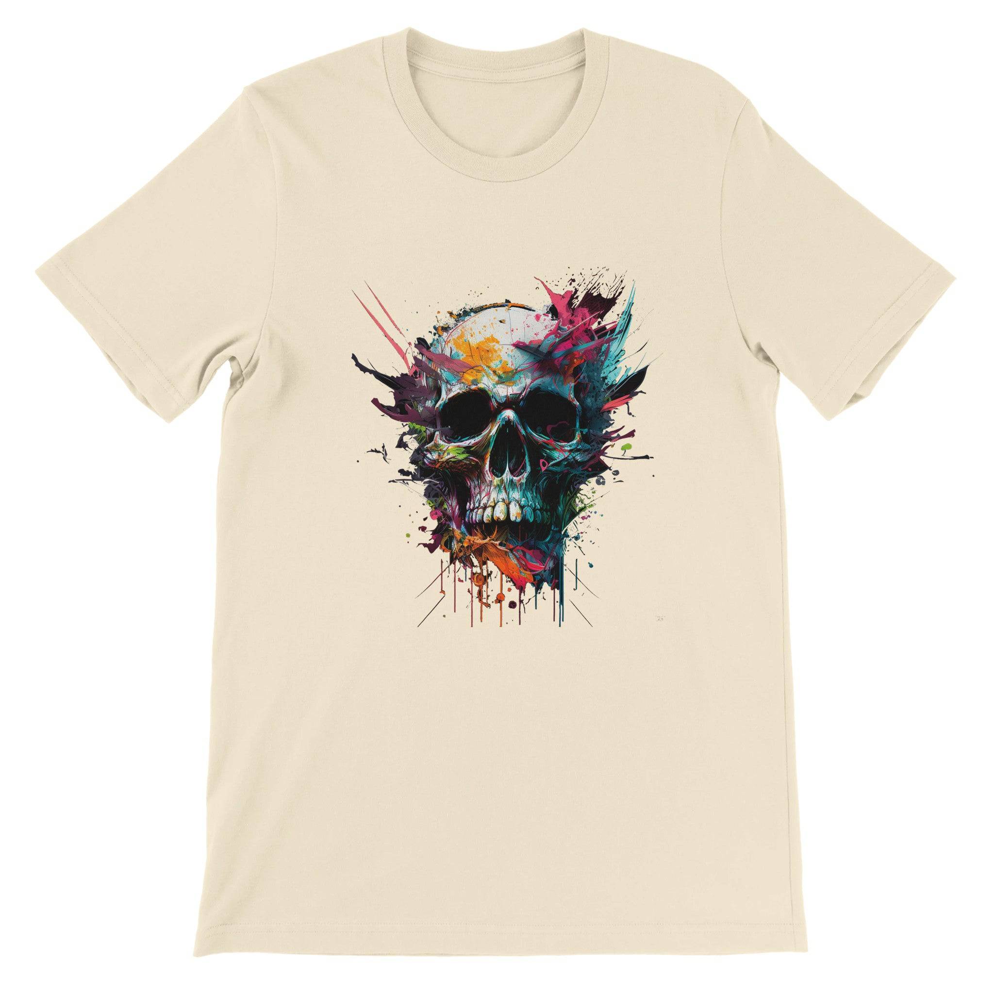 Budget Unisex Crewneck T-shirt/Skull-Art - Enet Images