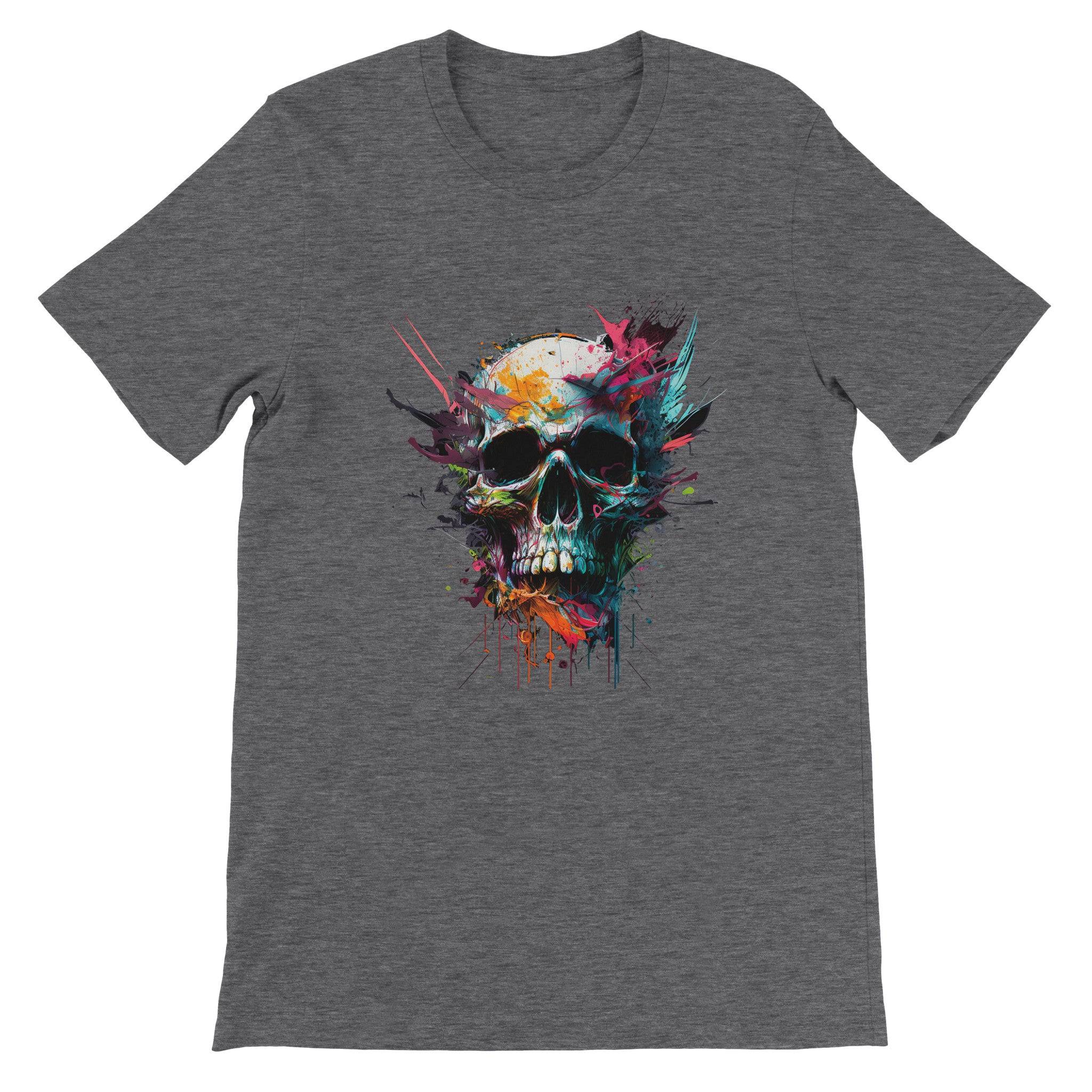 Budget Unisex Crewneck T-shirt/Skull-Art - Enet Images