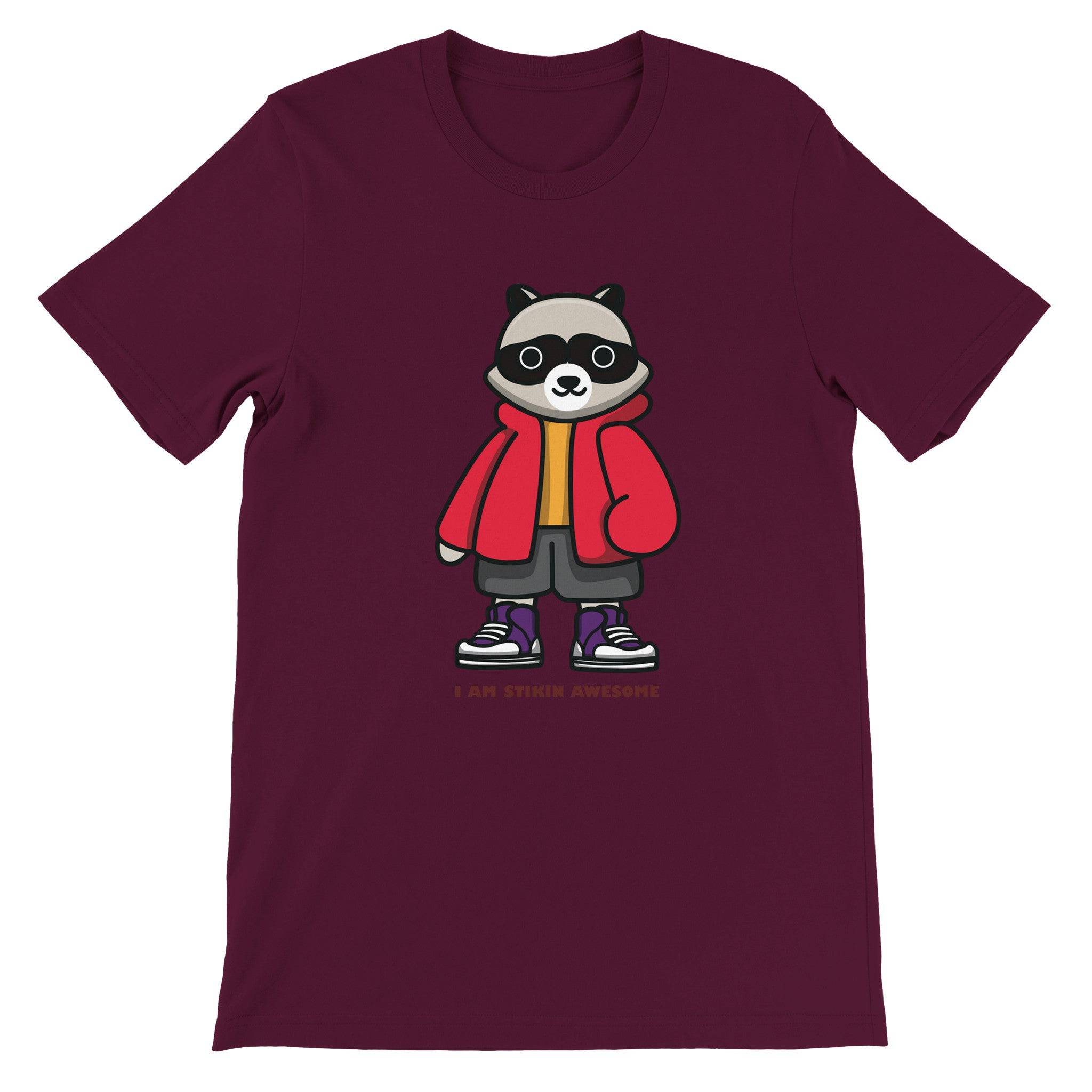 Budget Unisex Crewneck T-shirt/Skunk-Stikin-Awesome - Enet Images