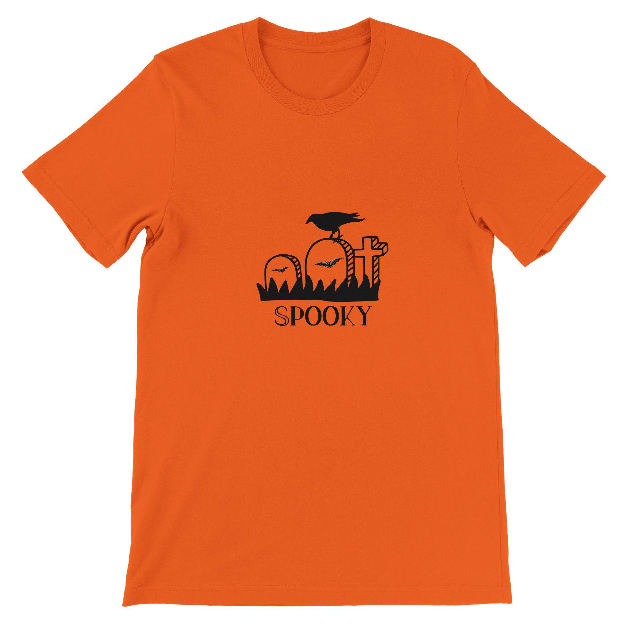 Budget Unisex Crewneck T-shirt/Spooky-Crow - Enet Images