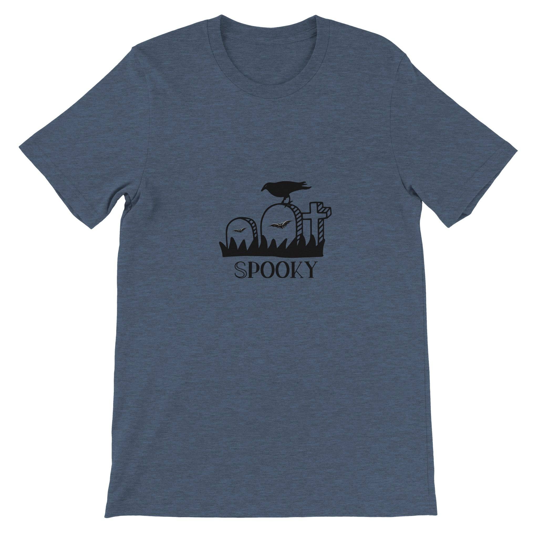 Budget Unisex Crewneck T-shirt/Spooky-Crow - Enet Images