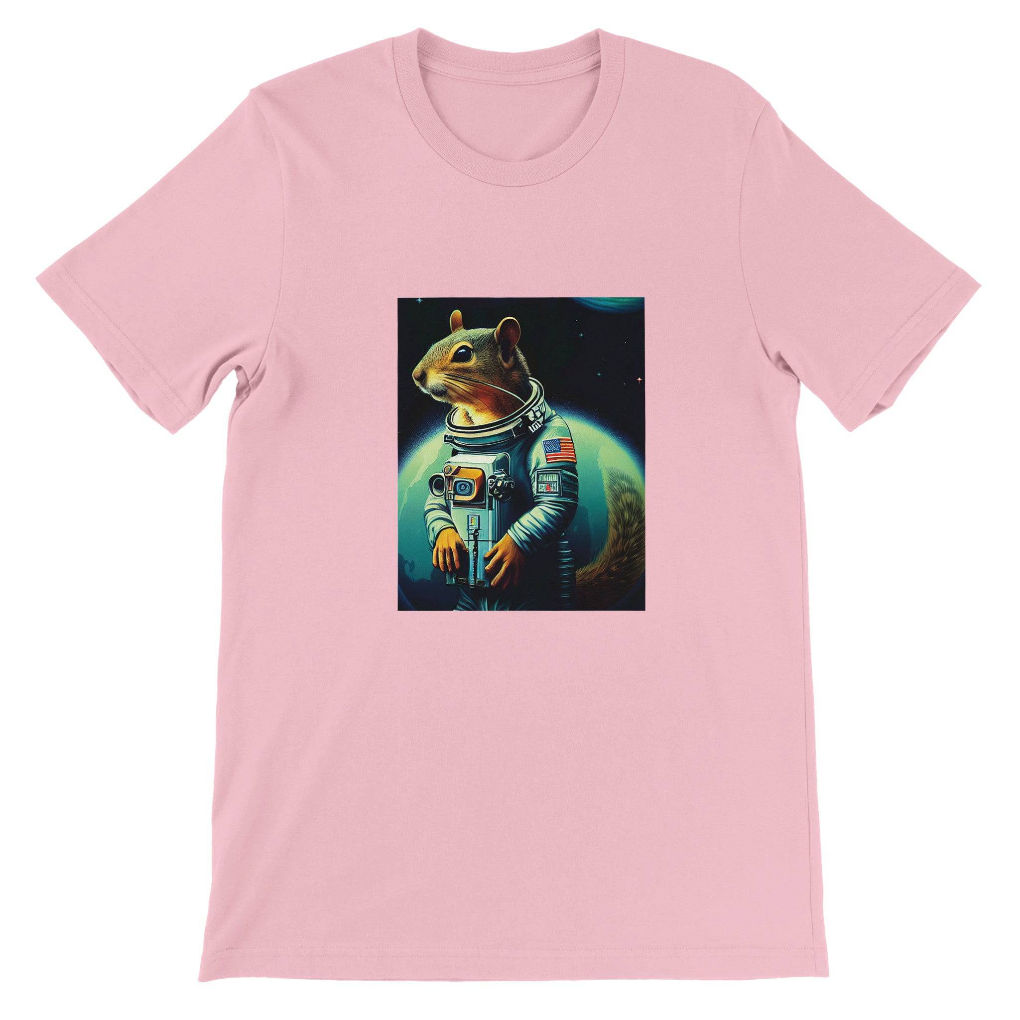 Budget Unisex Crewneck T-shirt/Squirrel-Astronaut - Enet Images