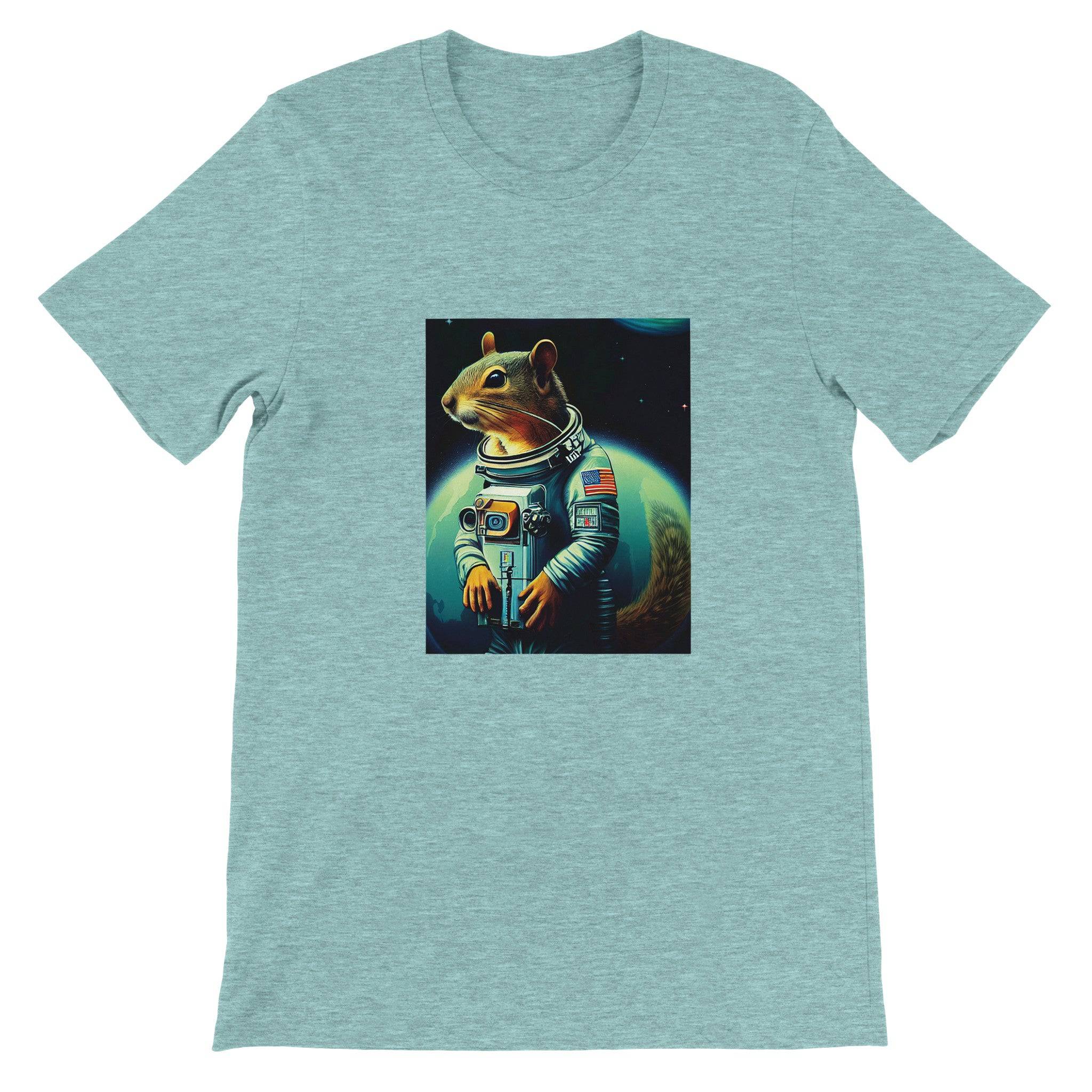 Budget Unisex Crewneck T-shirt/Squirrel-Astronaut - Enet Images