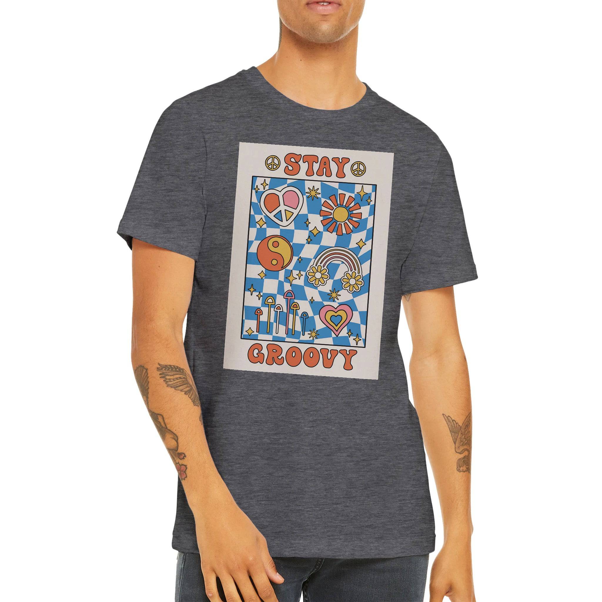Budget Unisex Crewneck T-shirt/Stay-Groovy - Enet Images