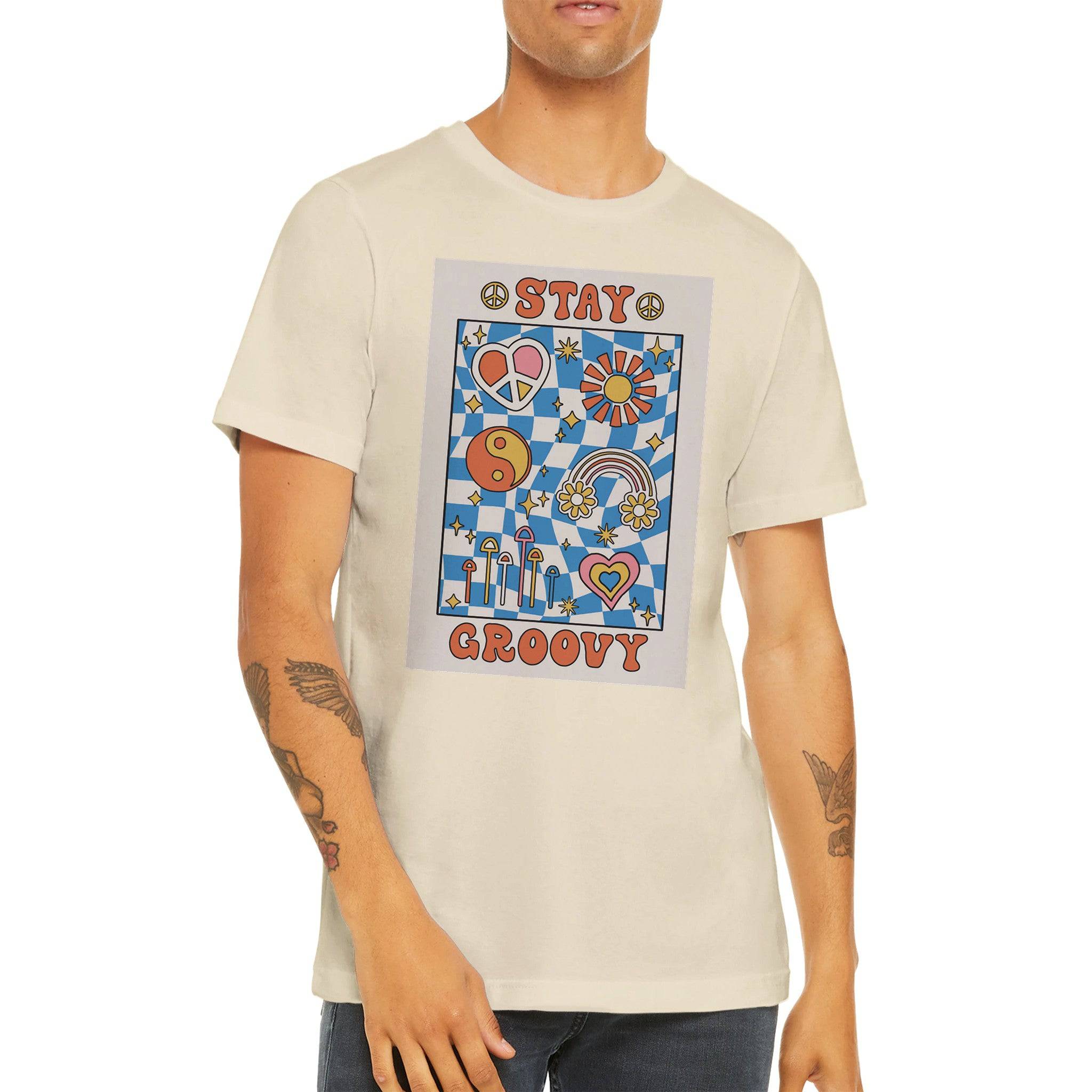 Budget Unisex Crewneck T-shirt/Stay-Groovy - Enet Images
