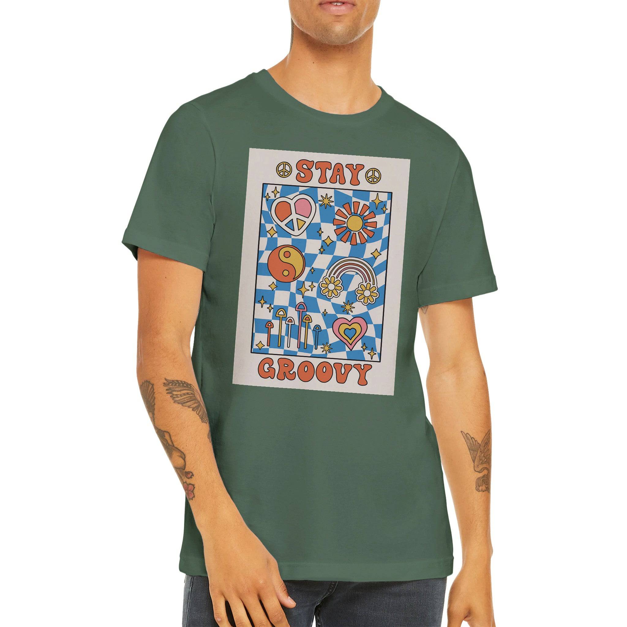 Budget Unisex Crewneck T-shirt/Stay-Groovy - Enet Images