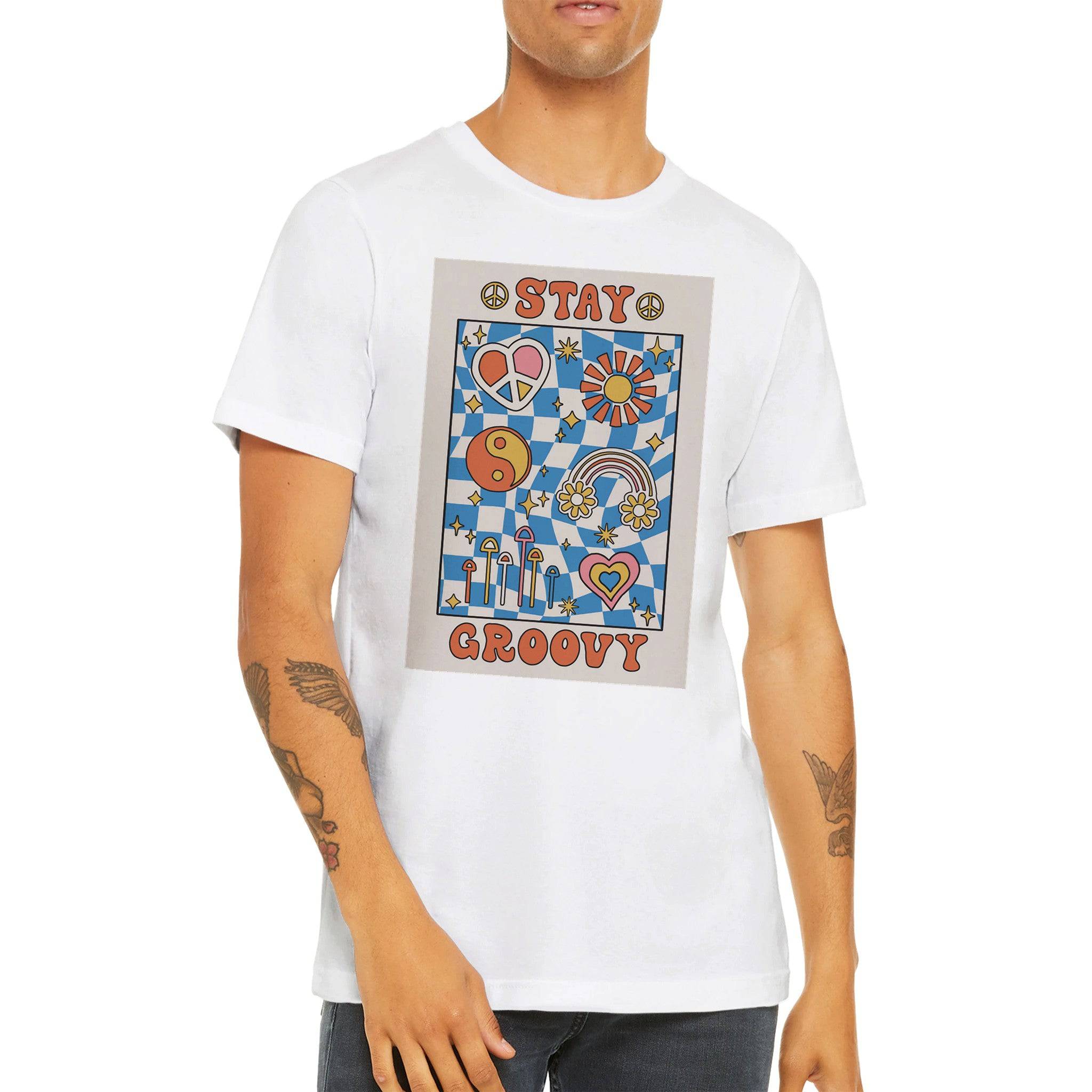 Budget Unisex Crewneck T-shirt/Stay-Groovy - Enet Images