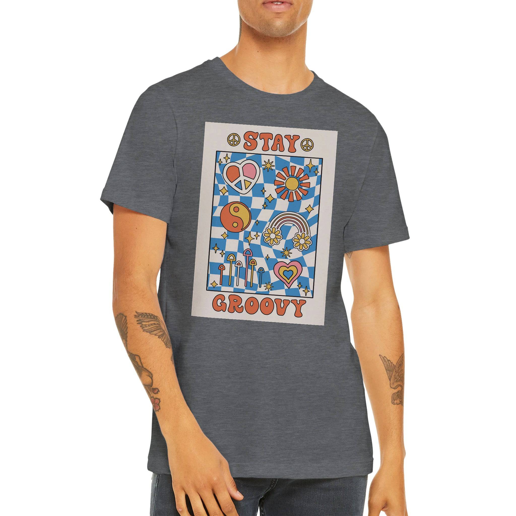 Budget Unisex Crewneck T-shirt/Stay-Groovy - Enet Images