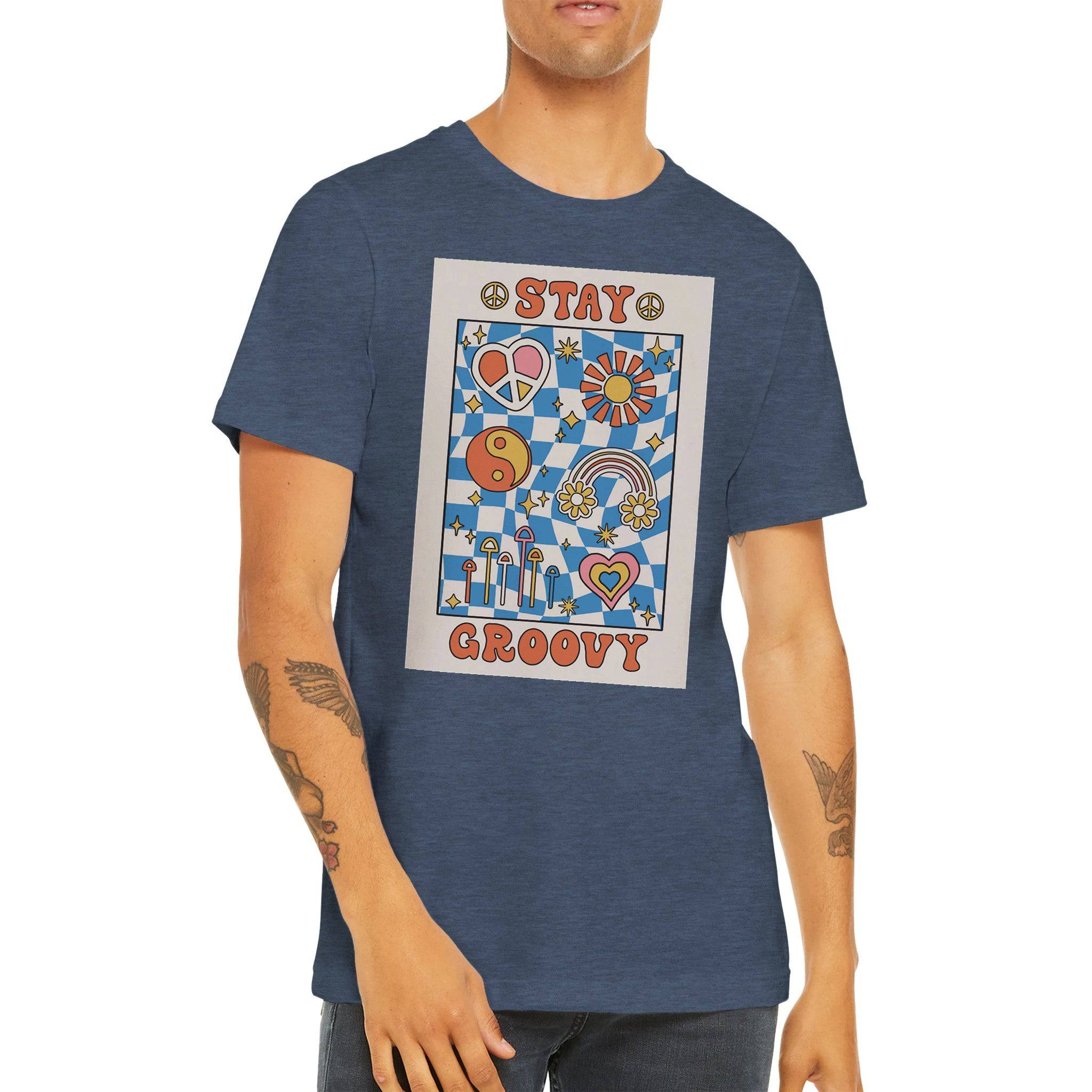 Budget Unisex Crewneck T-shirt/Stay-Groovy - Enet Images