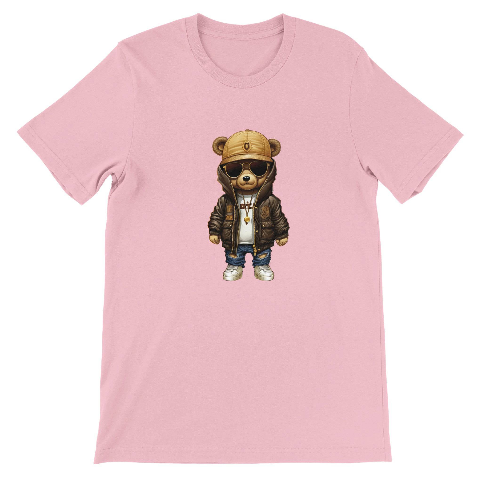 Budget Unisex Crewneck T-shirt/Teddy-Bear-Hip-Hop - Enet Images