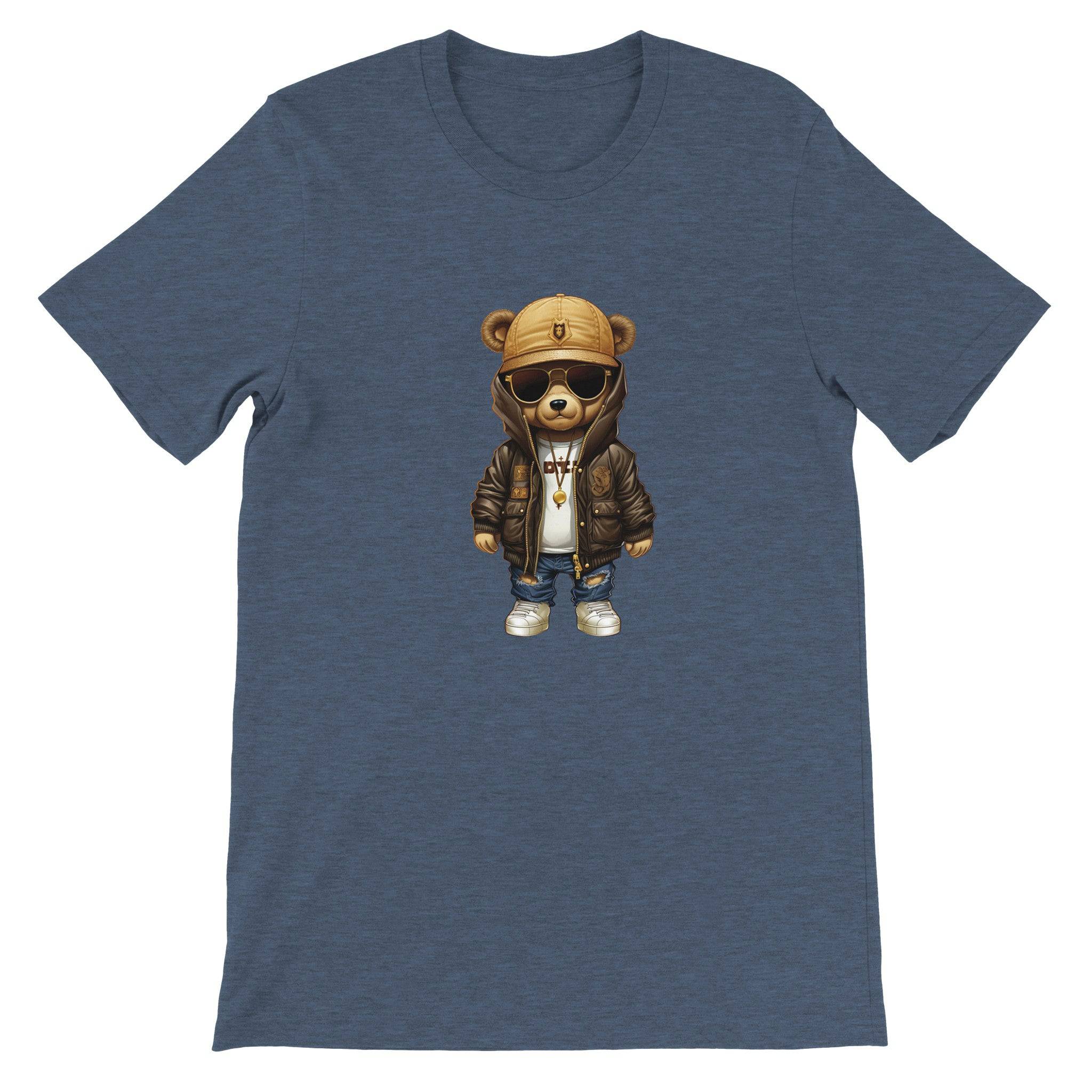 Budget Unisex Crewneck T-shirt/Teddy-Bear-Hip-Hop - Enet Images