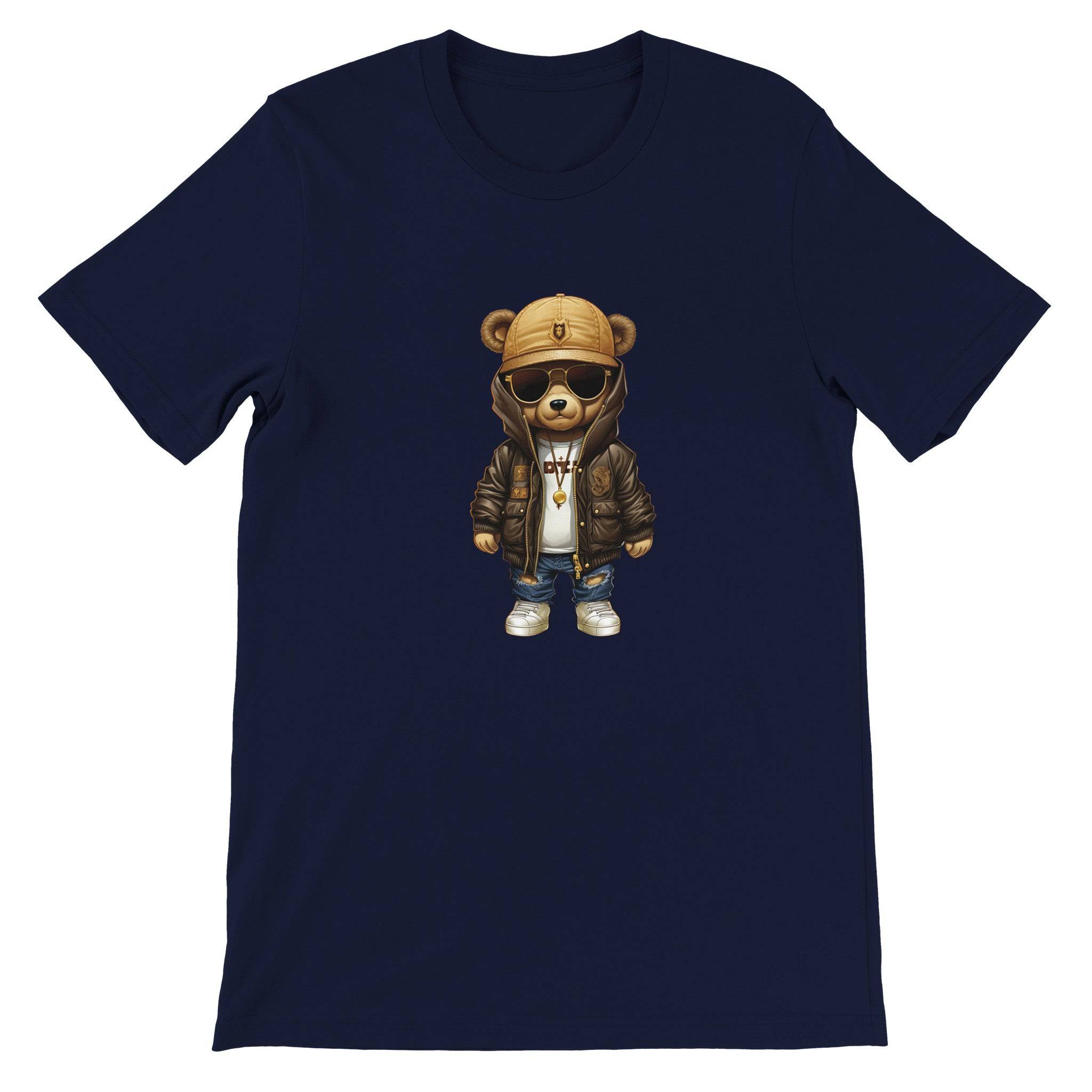Budget Unisex Crewneck T-shirt/Teddy-Bear-Hip-Hop - Enet Images
