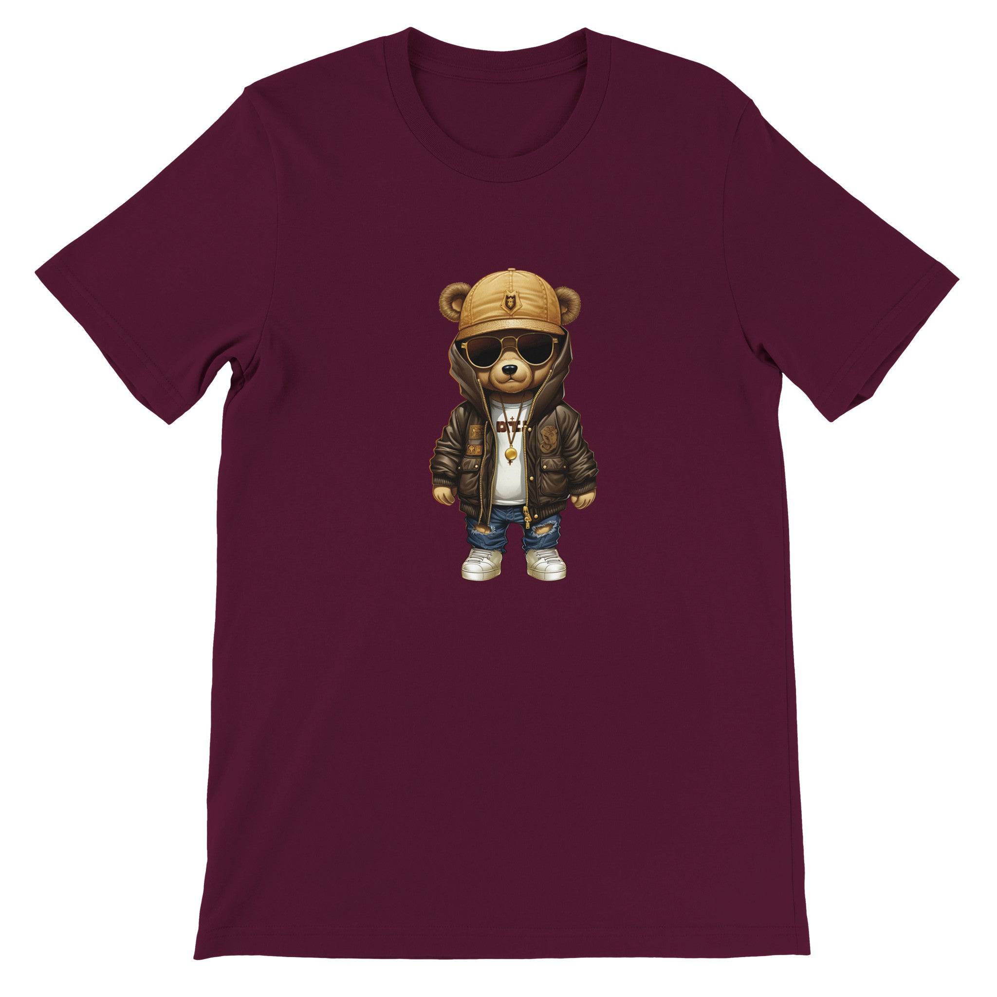 Budget Unisex Crewneck T-shirt/Teddy-Bear-Hip-Hop - Enet Images