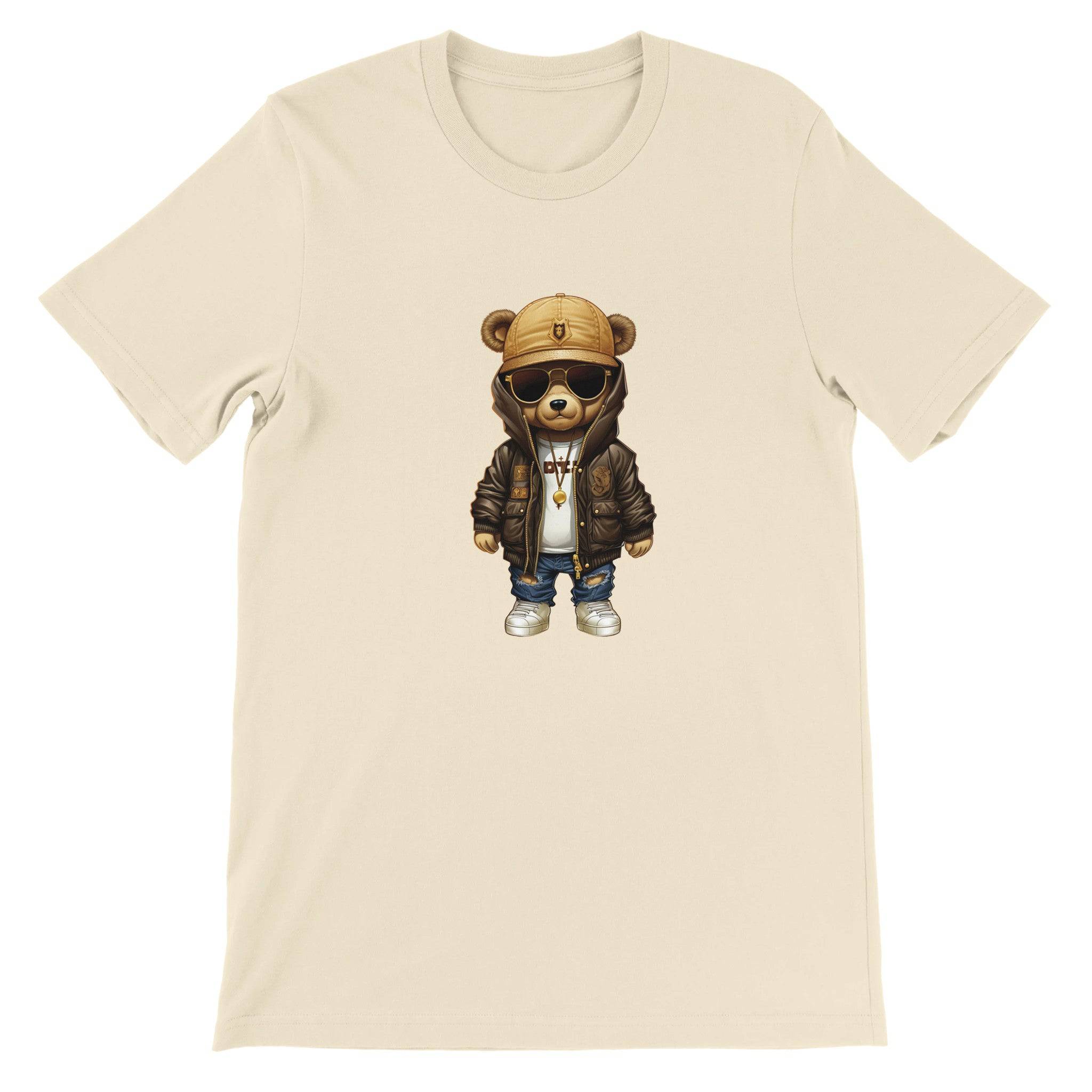 Budget Unisex Crewneck T-shirt/Teddy-Bear-Hip-Hop - Enet Images